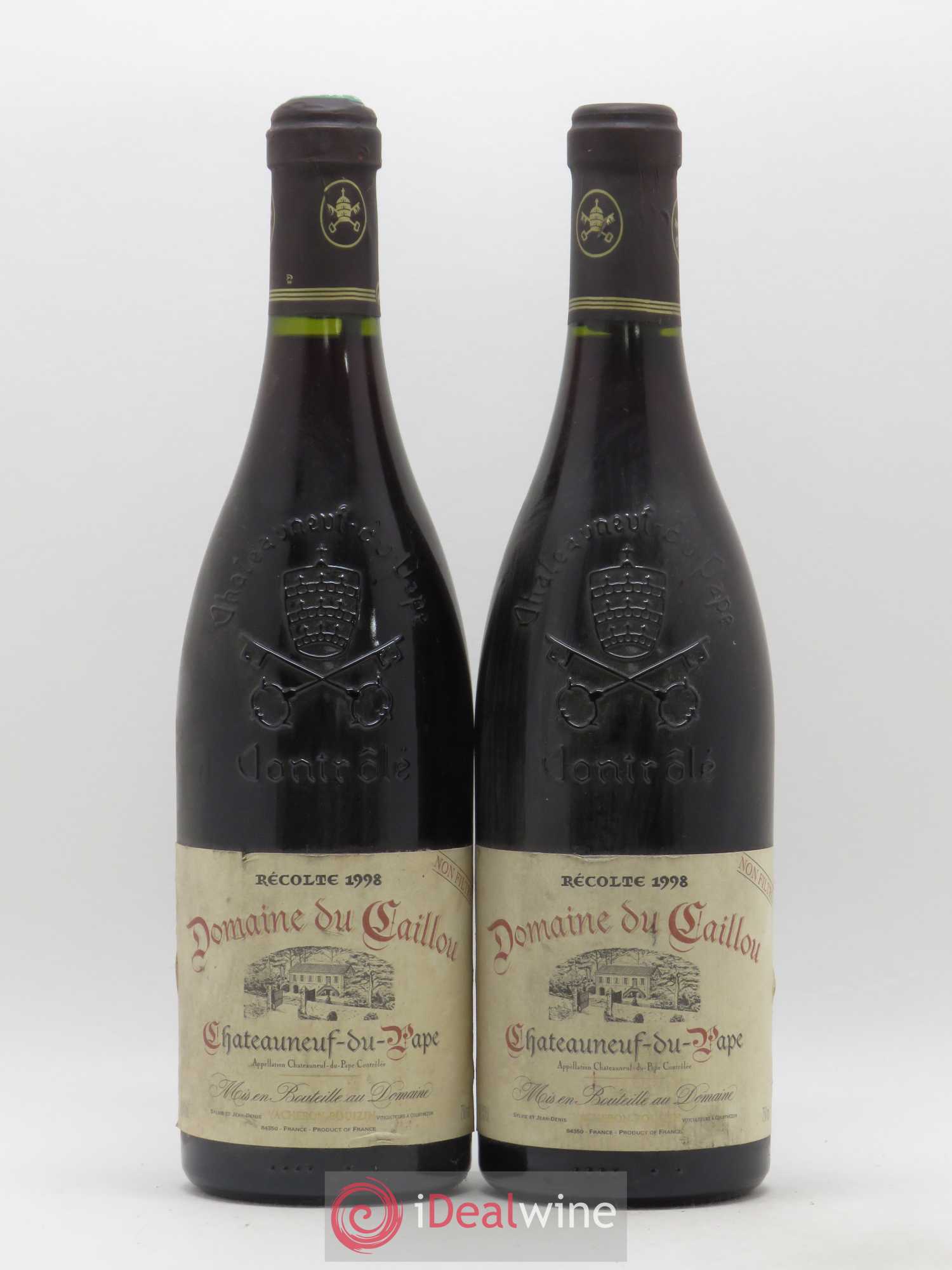 Châteauneuf-du-Pape Domaine Le Clos Du Caillou 1998 - Lot de 2 bouteilles - 0