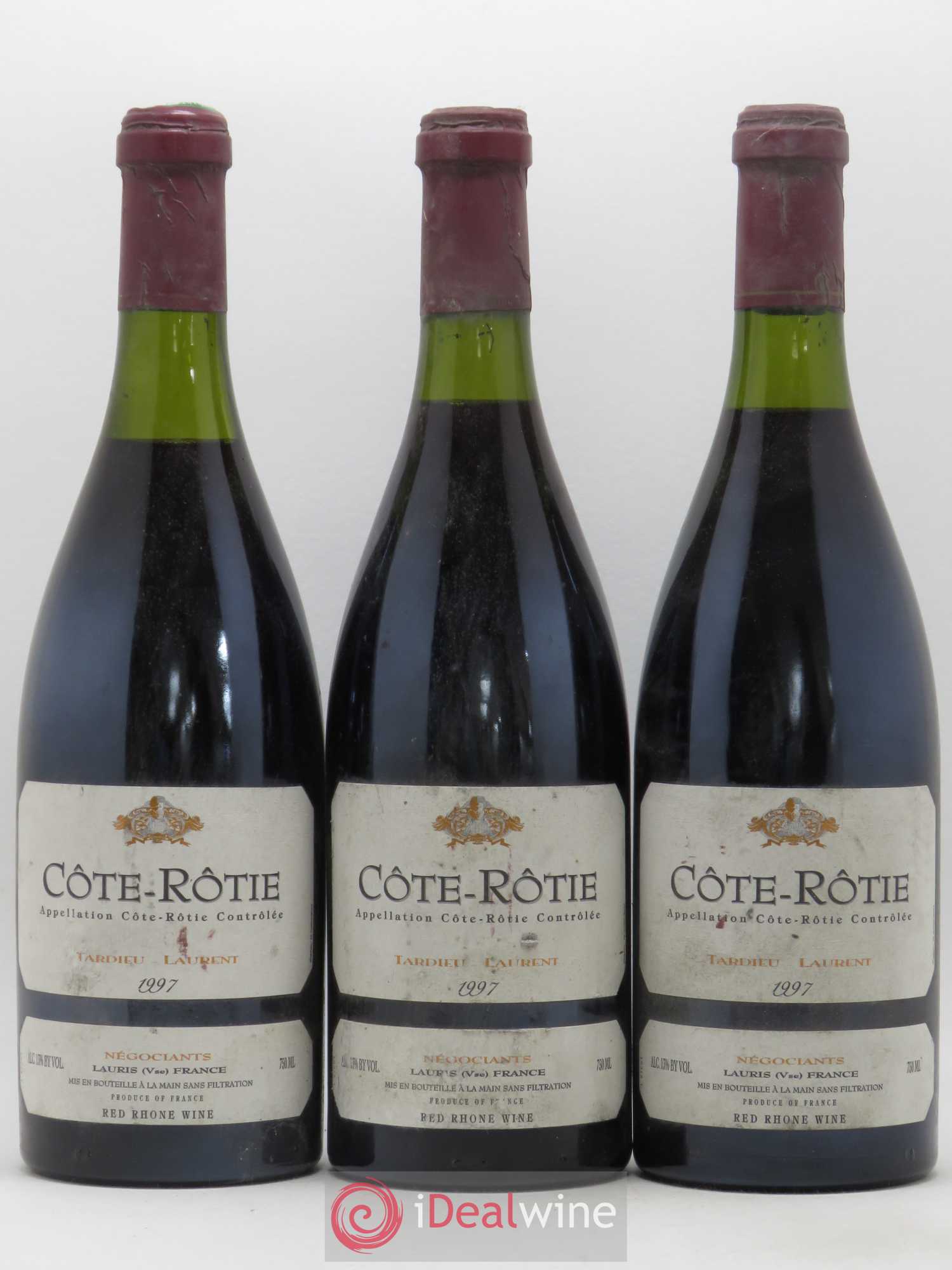 Côte-Rôtie Maison Tardieu-Laurent 1997 - Lot de 3 bouteilles - 0