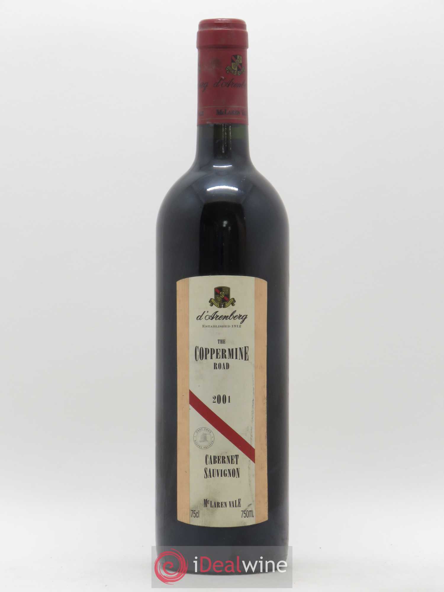 Australie McLaren Vale The Coppermine Road Cabernet Sauvignon D'Arenberg 2001 - Posten von 1 Flasche - 0