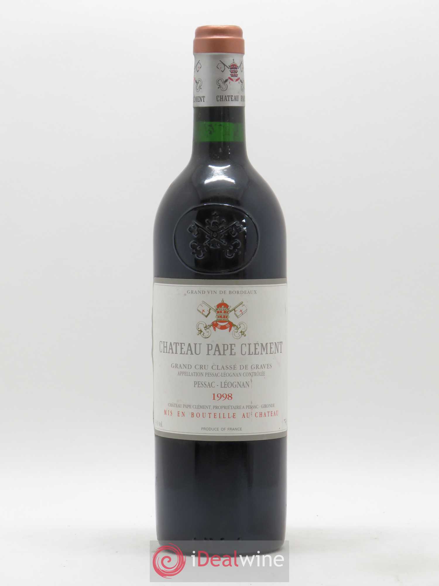 Château Pape Clément Cru Classé de Graves 1998 - Lot de 1 bouteille - 0