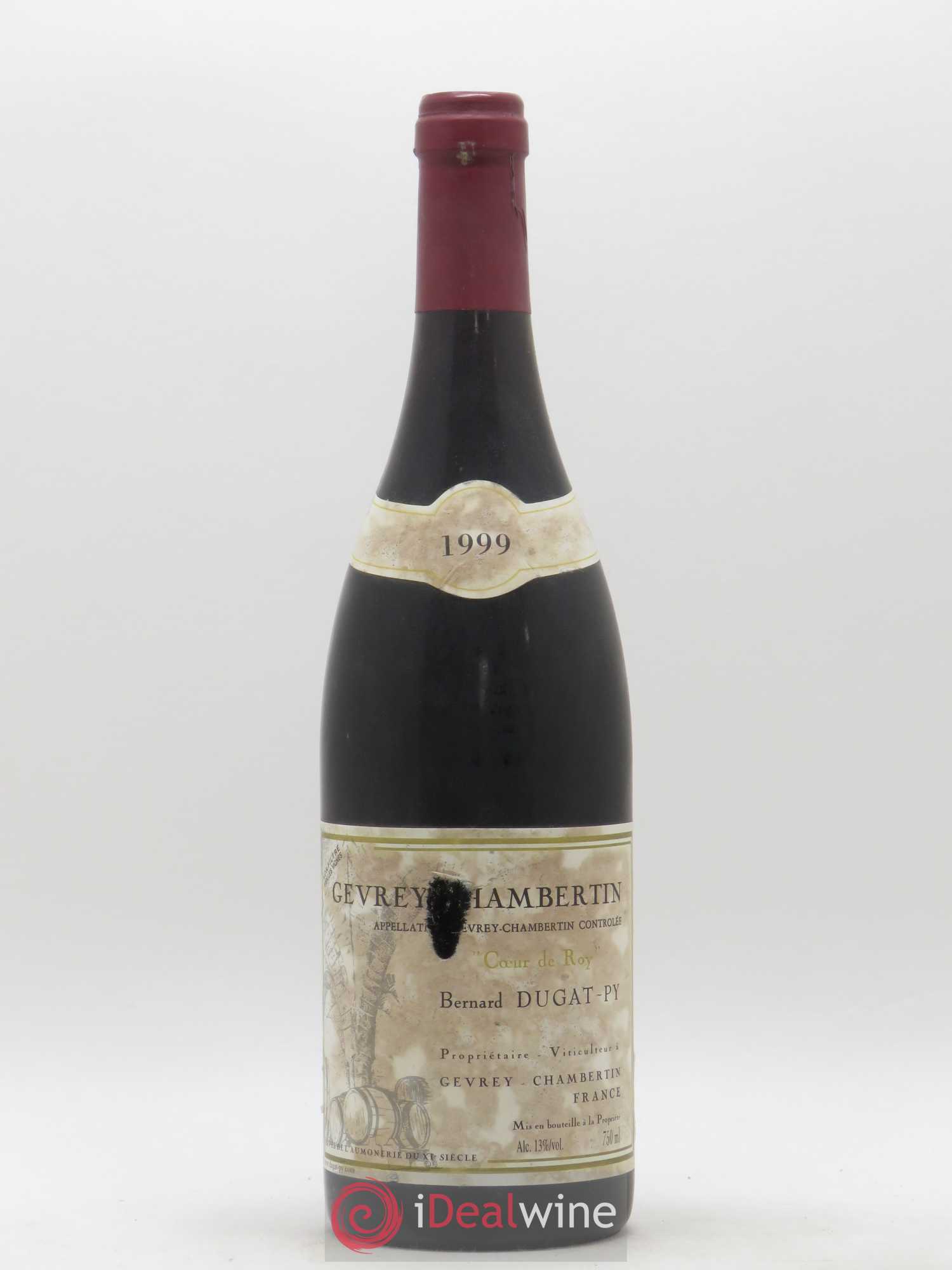 Gevrey-Chambertin Coeur de Roy Très Vieilles Vignes Dugat-Py 1999 - Lot de 1 bouteille - 0