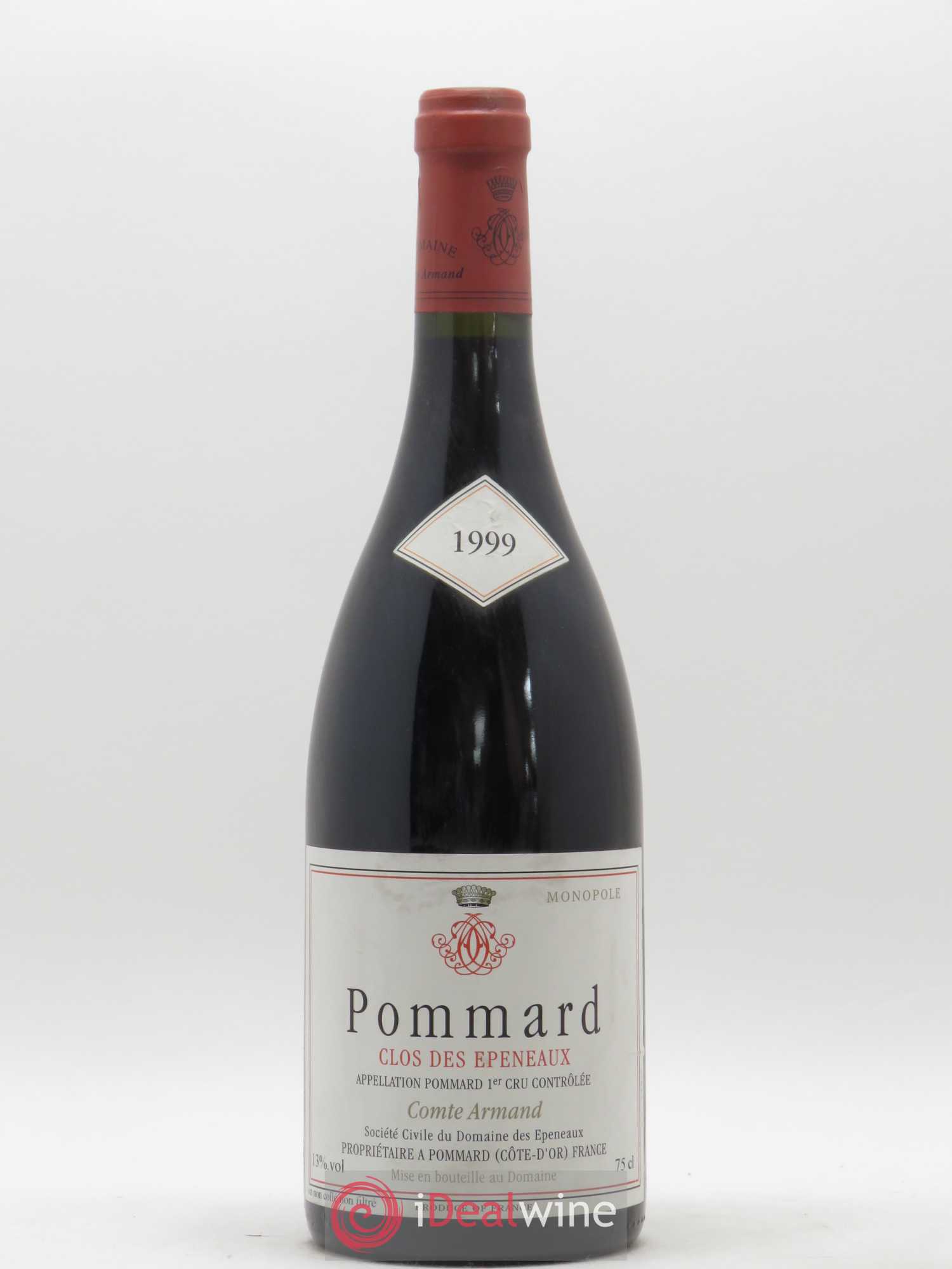 Pommard 1er Cru Clos des Epeneaux Comte Armand 1999 - Lot de 1 bouteille - 0