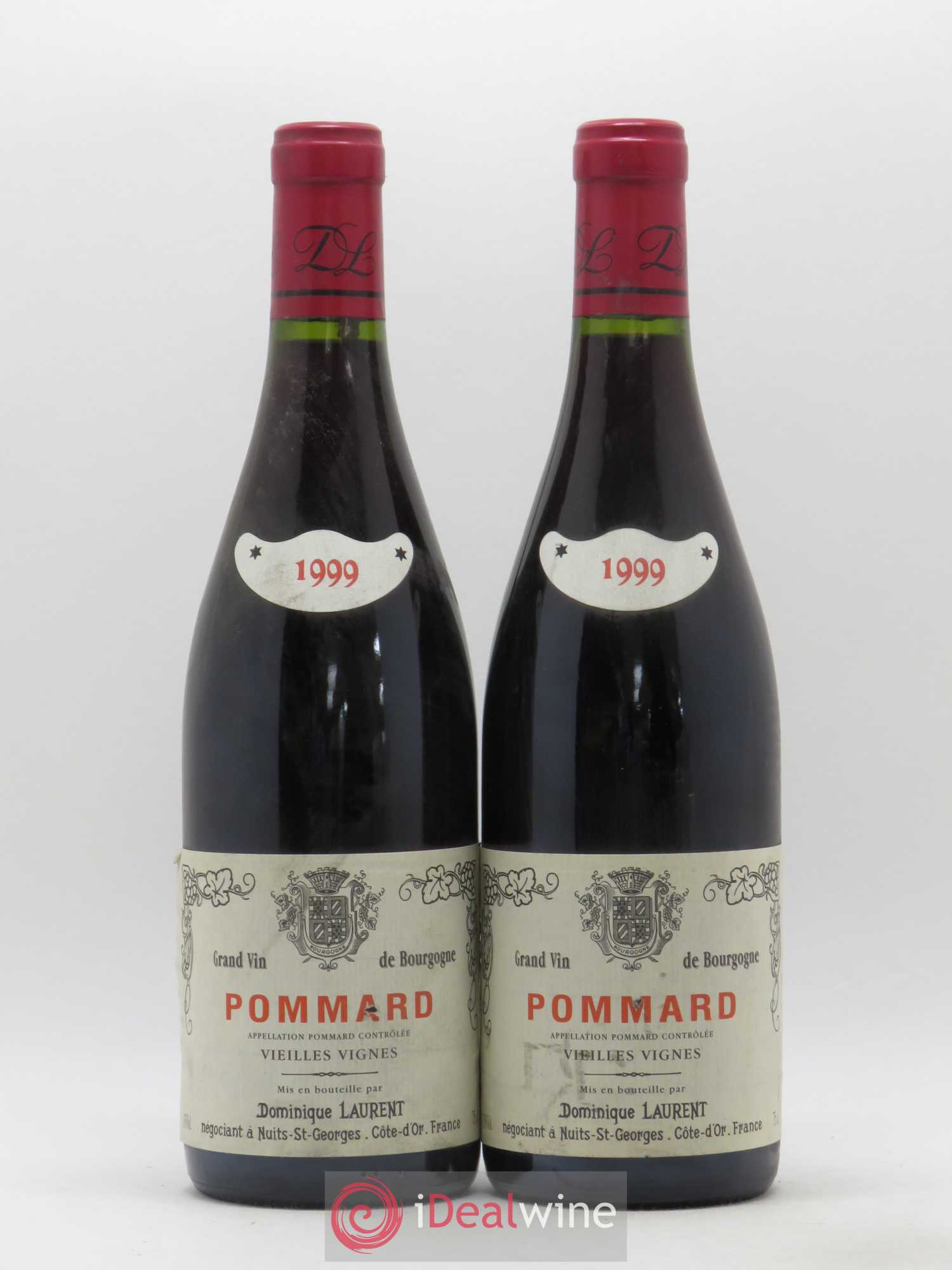 Pommard Vieilles Vignes Dominique Laurent 1999 - Lot de 2 bouteilles - 0