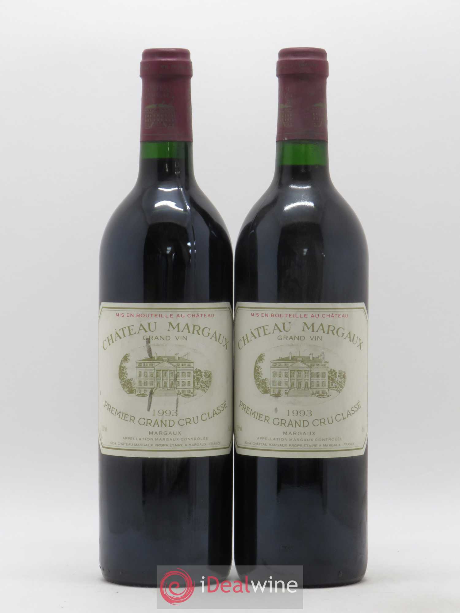 Château Margaux 1er Grand Cru Classé 1993 - Lot de 2 bouteilles - 0