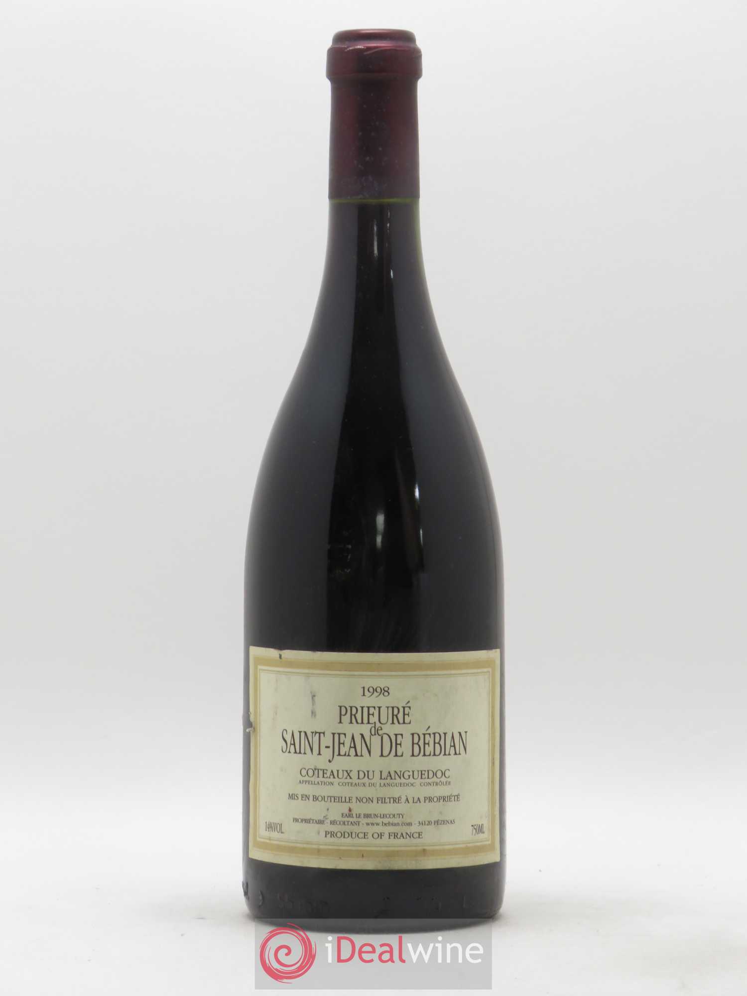 Languedoc Prieuré St-Jean de Bébian 1998 - Lot de 1 bouteille - 0