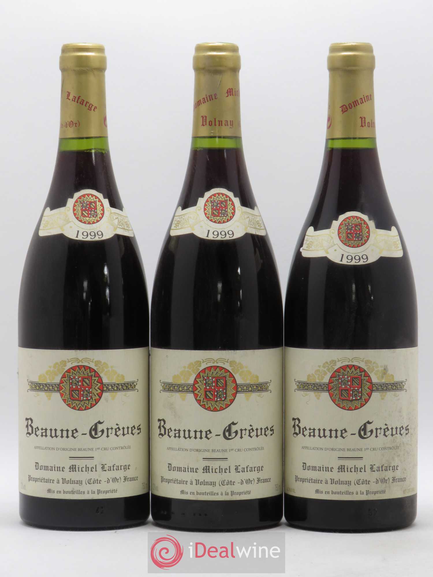 Beaune 1er Cru Grèves Lafarge (Domaine) 1999 - Lot de 3 bouteilles - 0