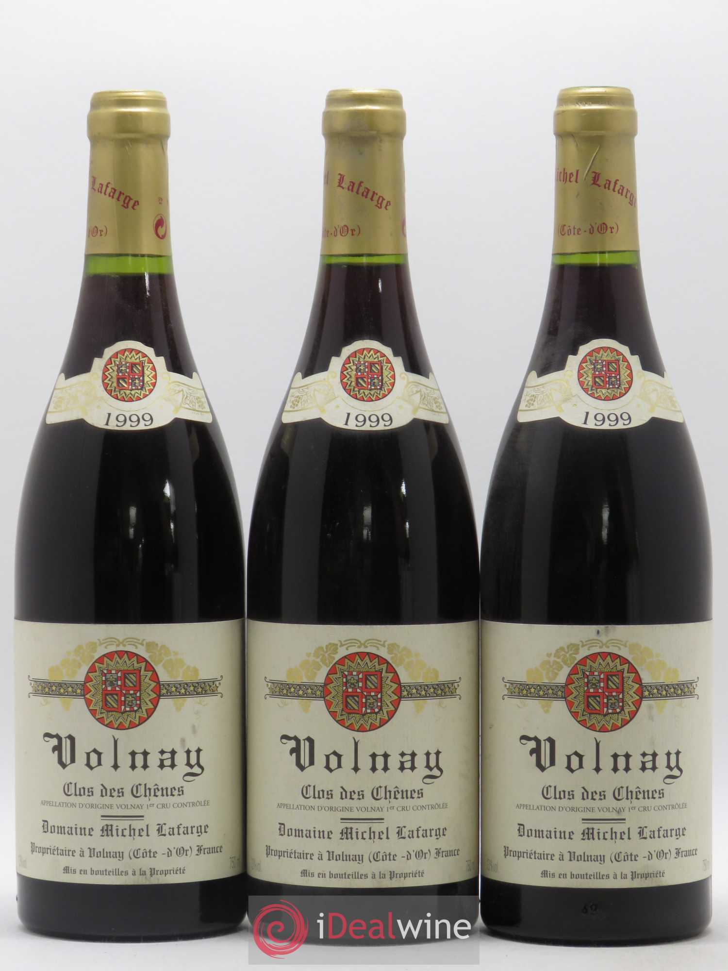 Volnay 1er Cru Clos des Chênes Lafarge (Domaine) 1999 - Lot de 3 bouteilles - 0