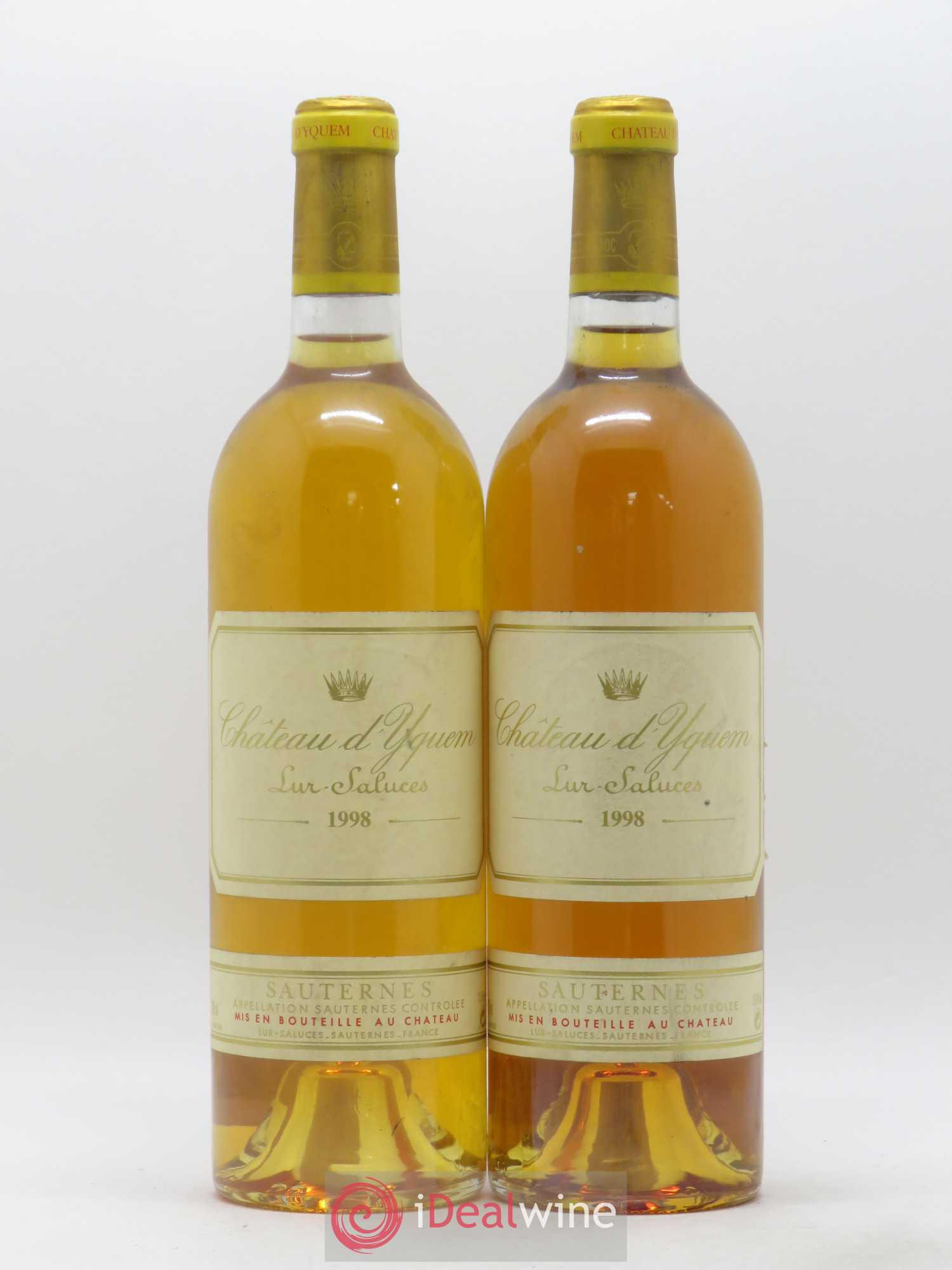 Château d' Yquem 1er Cru Classé Supérieur 1998 - Lotto di 2 bottiglie - 0