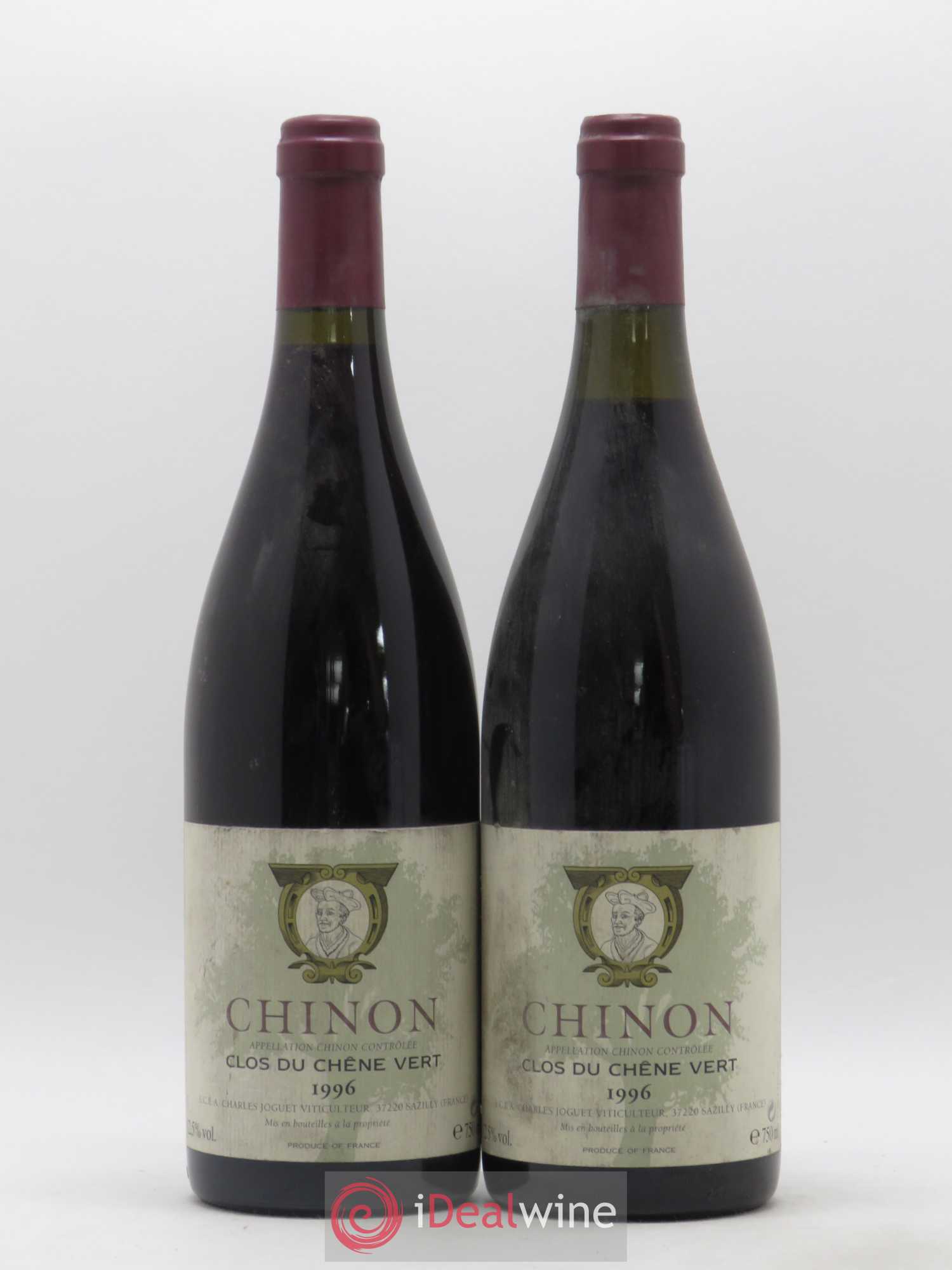 Chinon Clos du Chêne Vert Charles Joguet 1996 - Lot de 2 bouteilles - 0