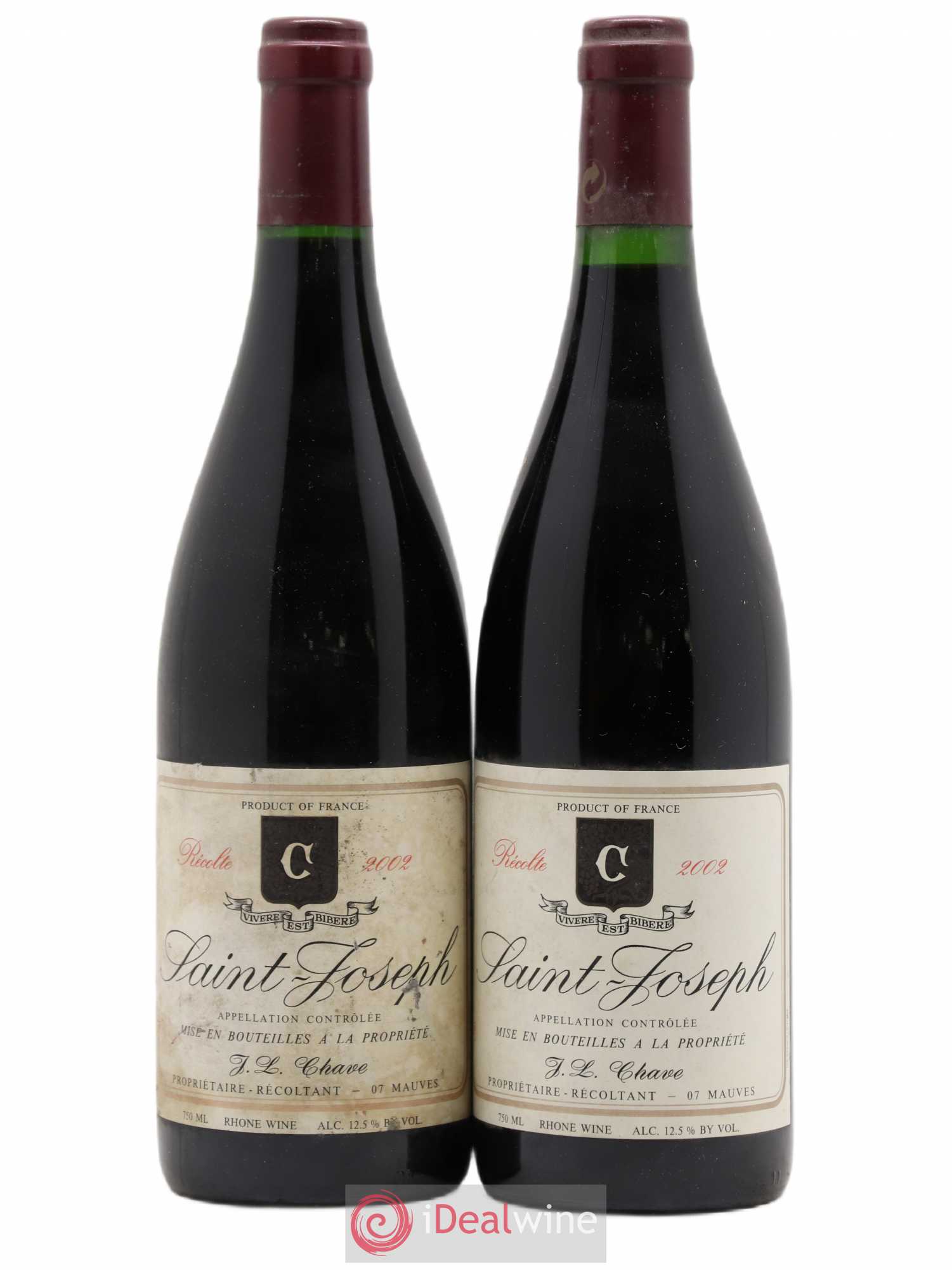 Saint-Joseph Jean-Louis Chave 2002 - Lot de 2 bouteilles - 0