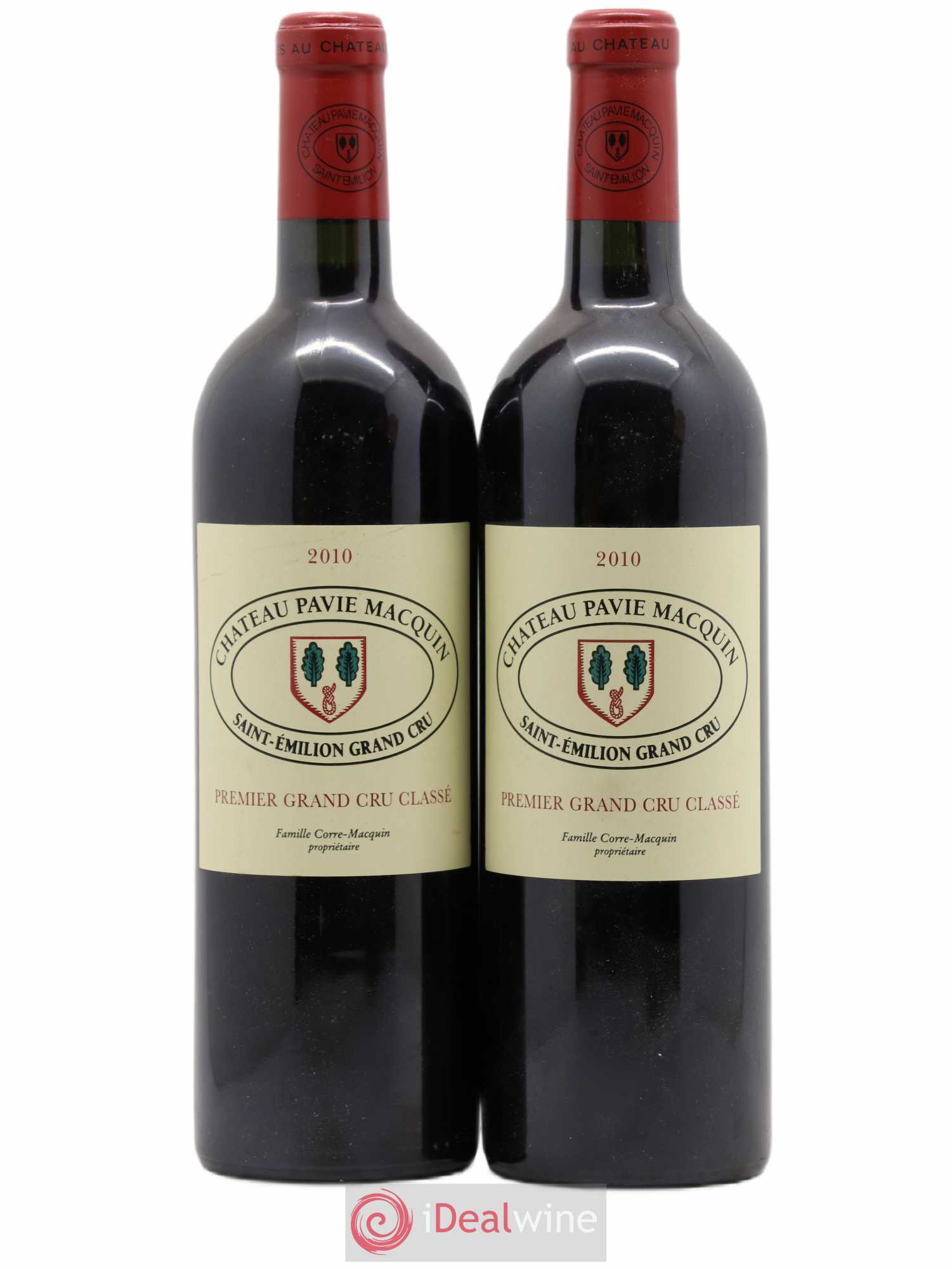 Château Pavie Macquin 1er Grand Cru Classé B 2010 - Lot de 2 bouteilles - 0