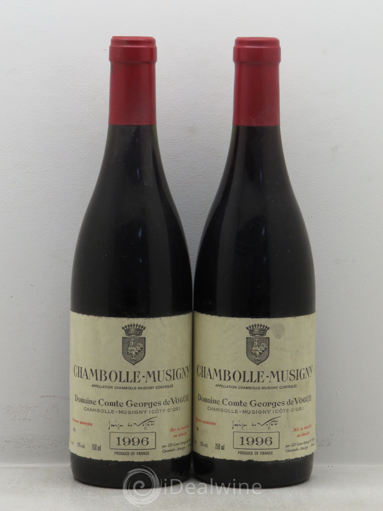 Chambolle-Musigny Comte Georges de Vogüé 1996 - Lot de 2 bouteilles - 0