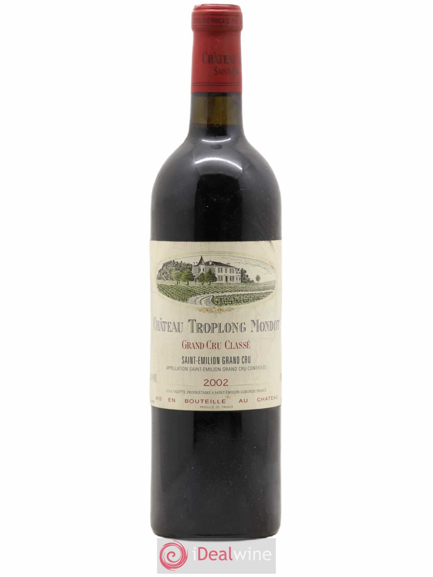 Château Troplong Mondot 1er Grand Cru Classé B 2002 - Lot de 1 bouteille - 0