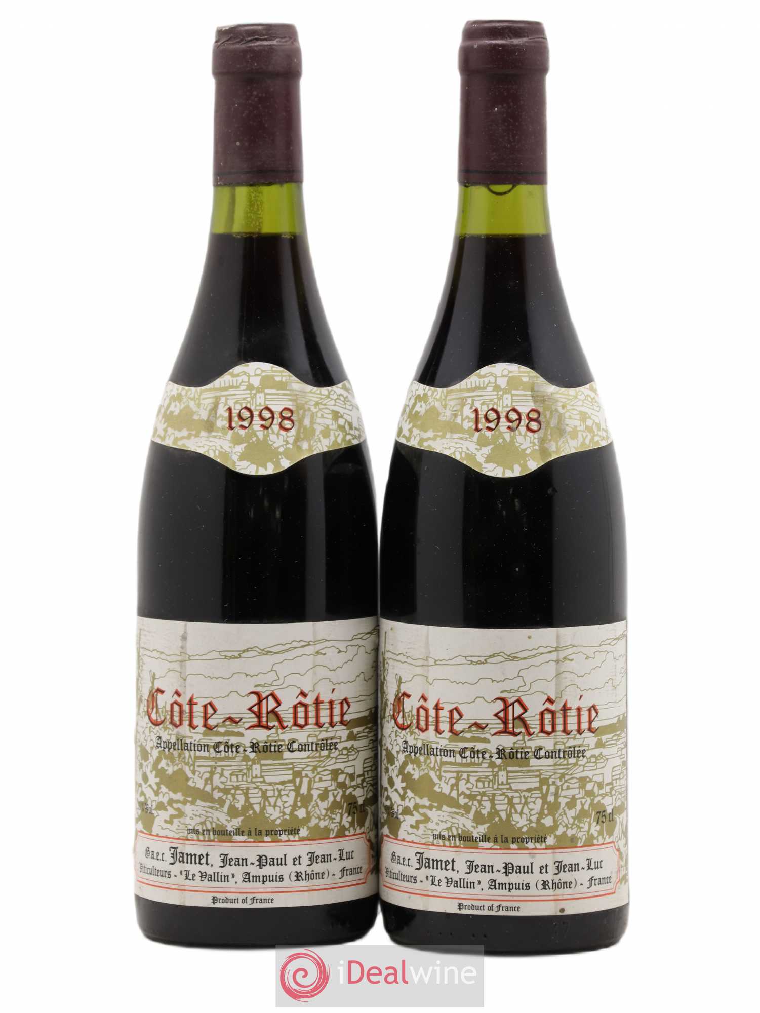 Côte-Rôtie Jamet (Domaine) 1998 - Lot de 2 bouteilles - 0
