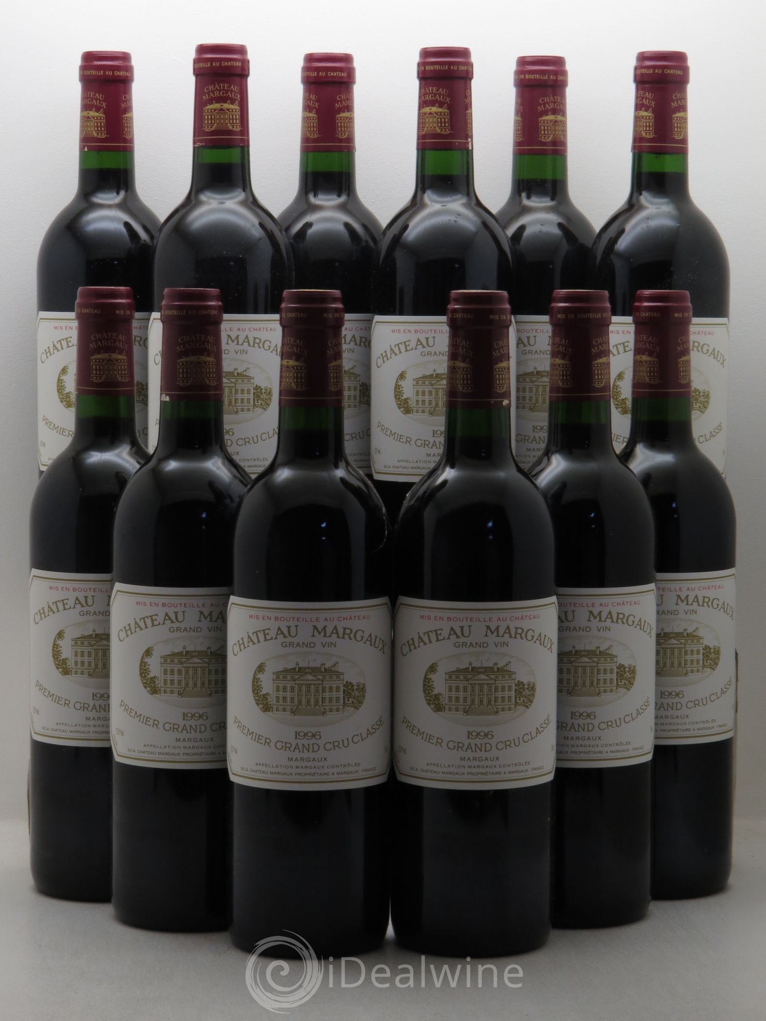 Château Margaux 1er Grand Cru Classé 1996 - Lot de 12 bouteilles - 0
