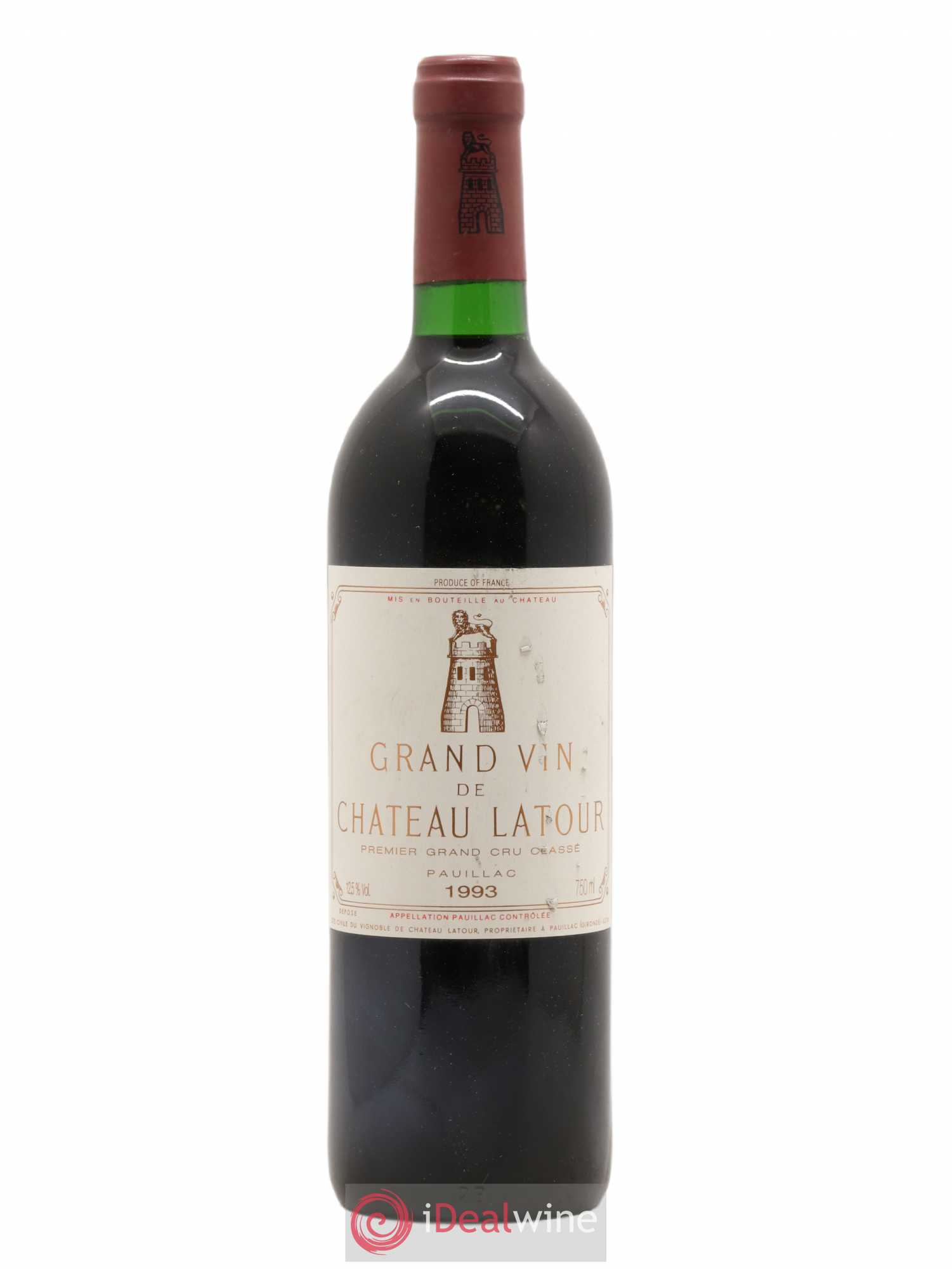 Château Latour 1er Grand Cru Classé 1993 - Lot de 1 bouteille - 0