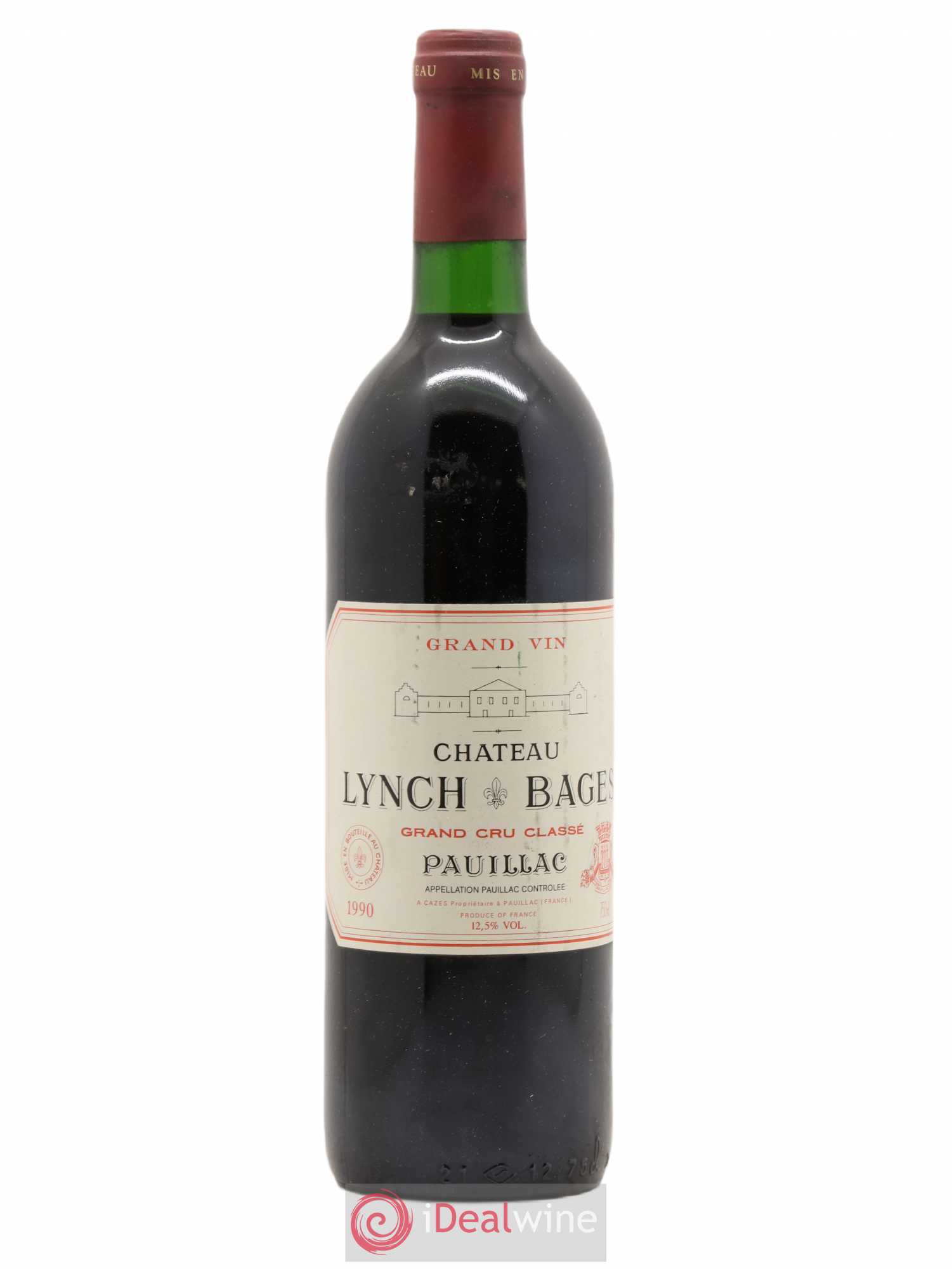 Château Lynch Bages 5ème Grand Cru Classé 1990 - Lot de 1 bouteille - 0