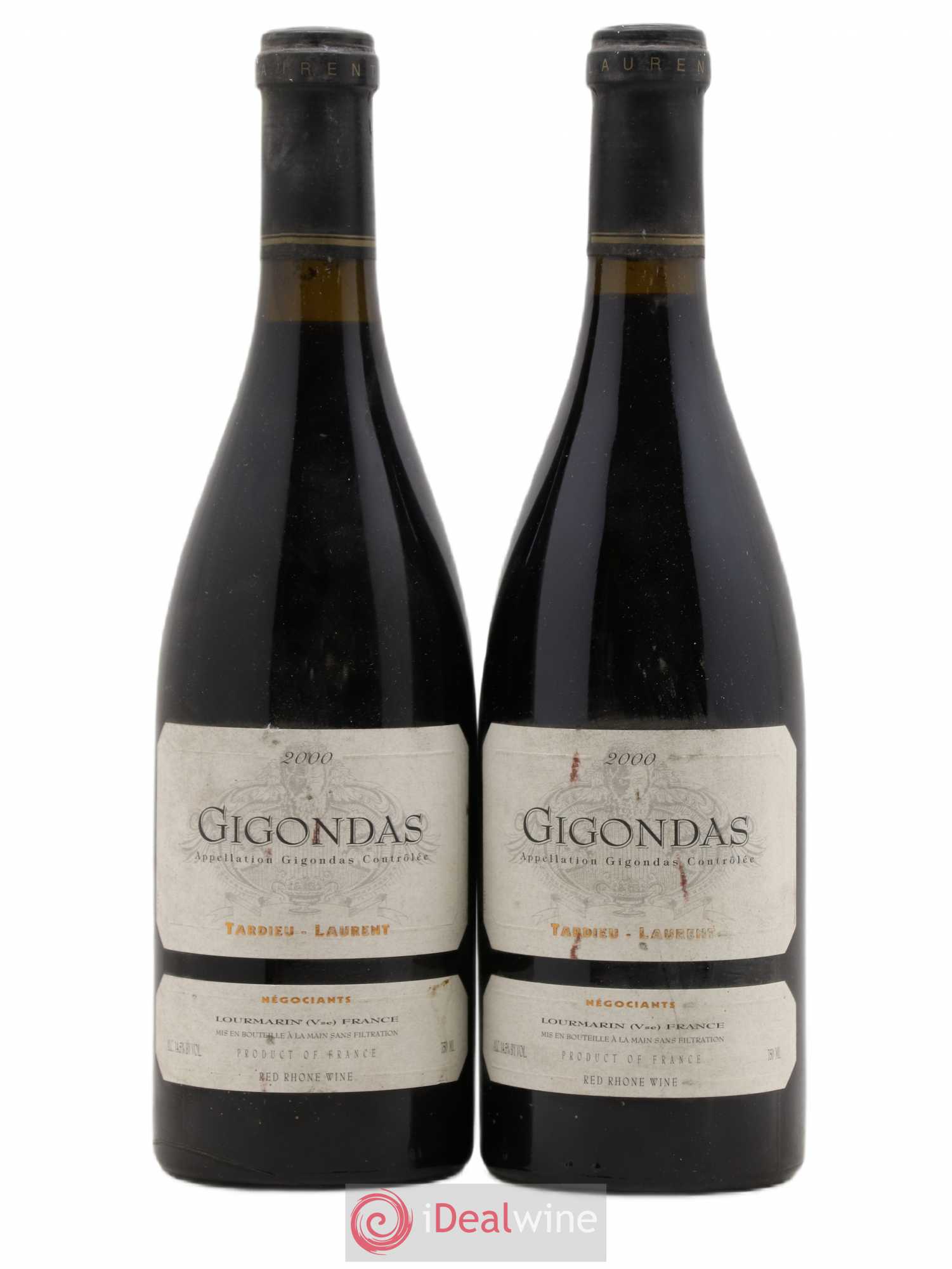 Gigondas Tardieu Laurent 2000 - Lot de 2 bouteilles - 0