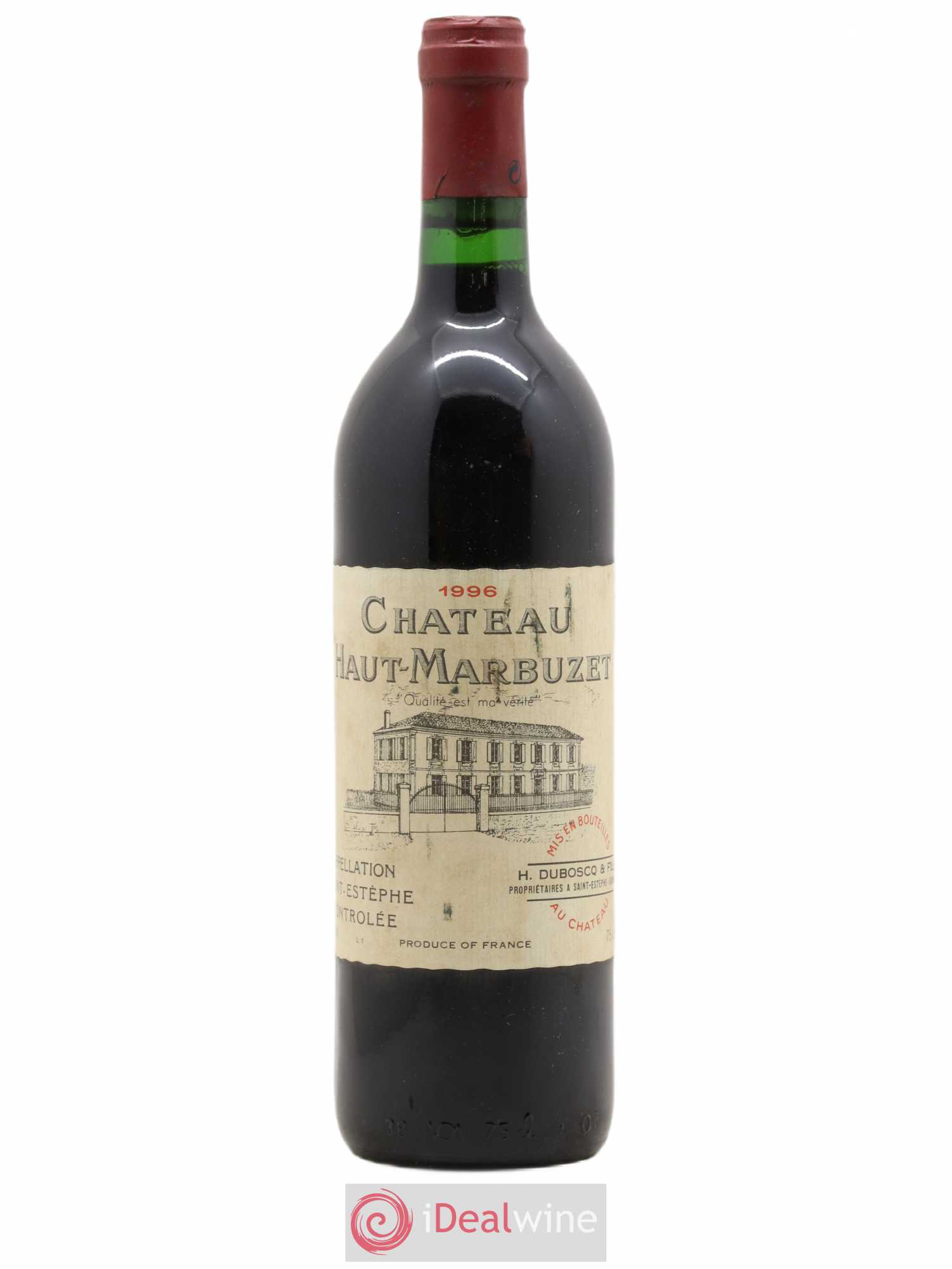 Château Haut Marbuzet 1996 - Lot de 1 bouteille - 0