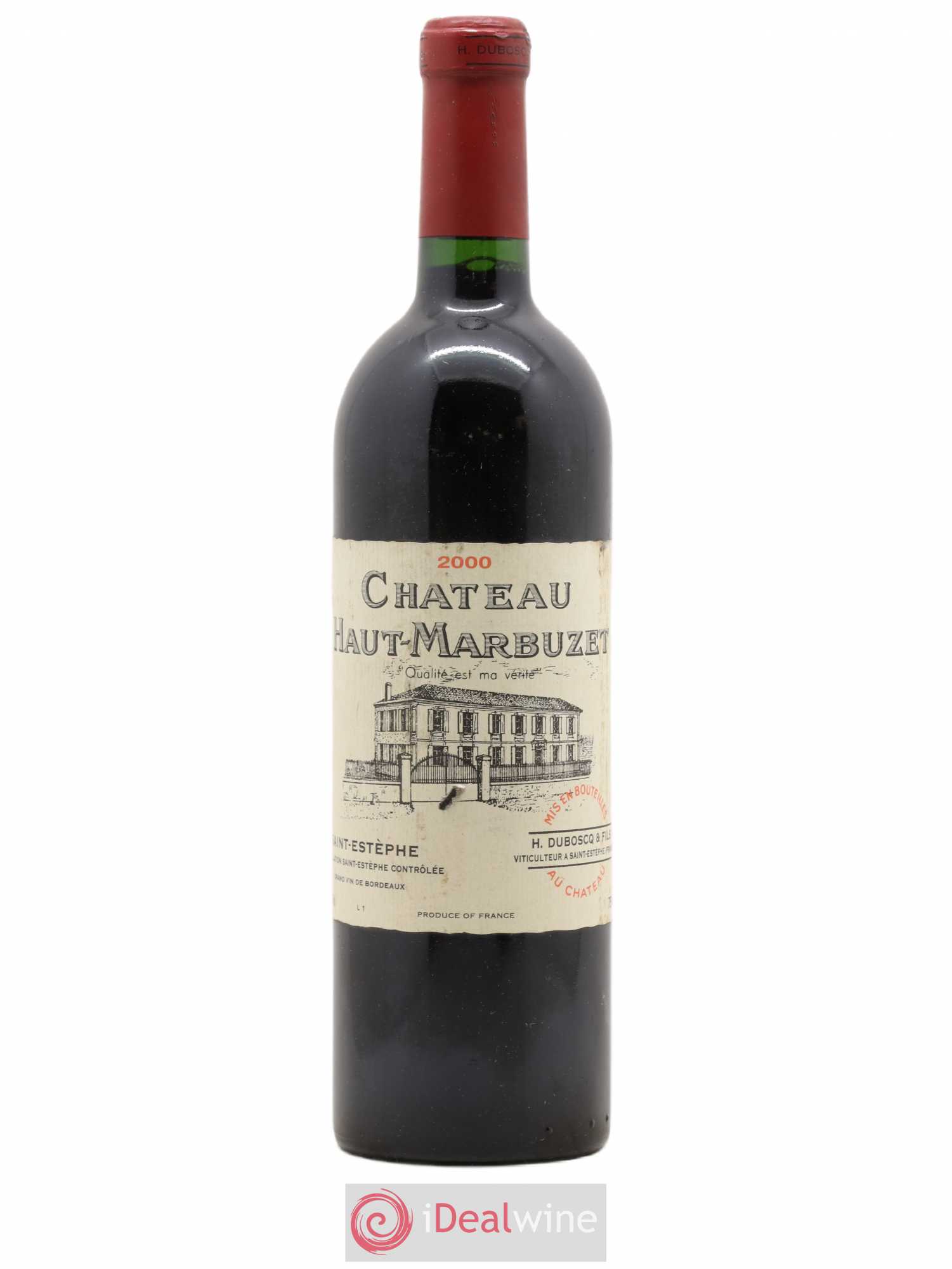Château Haut Marbuzet 2000 - Lot de 1 bouteille - 0