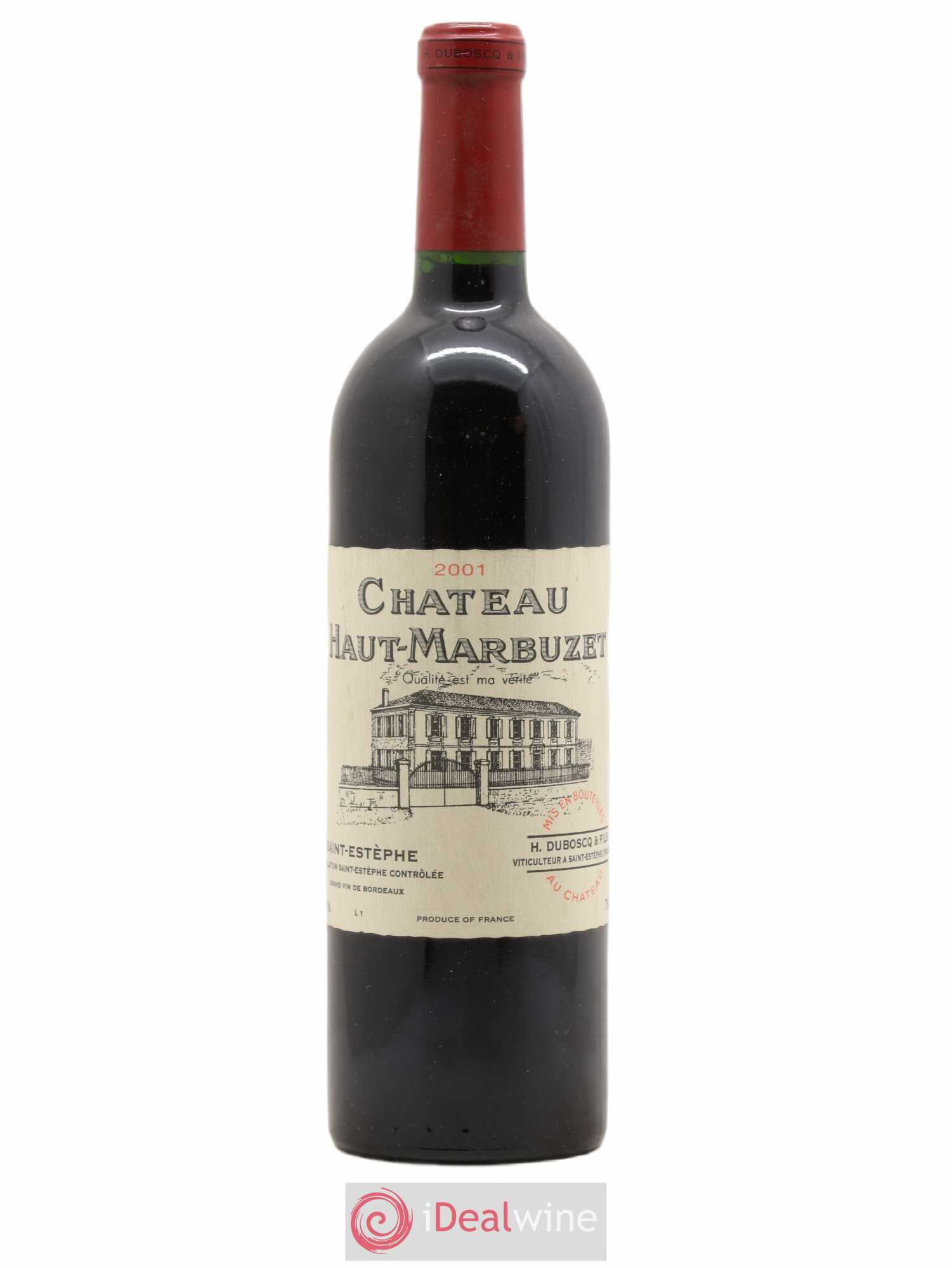 Château Haut Marbuzet 2001 - Lot de 1 bouteille - 0