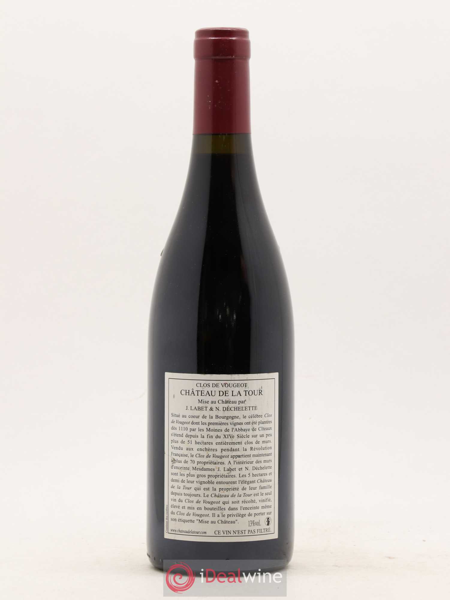 Clos de Vougeot Grand Cru Vieilles Vignes Château de La Tour 2009 - Lot de 1 bouteille - 1