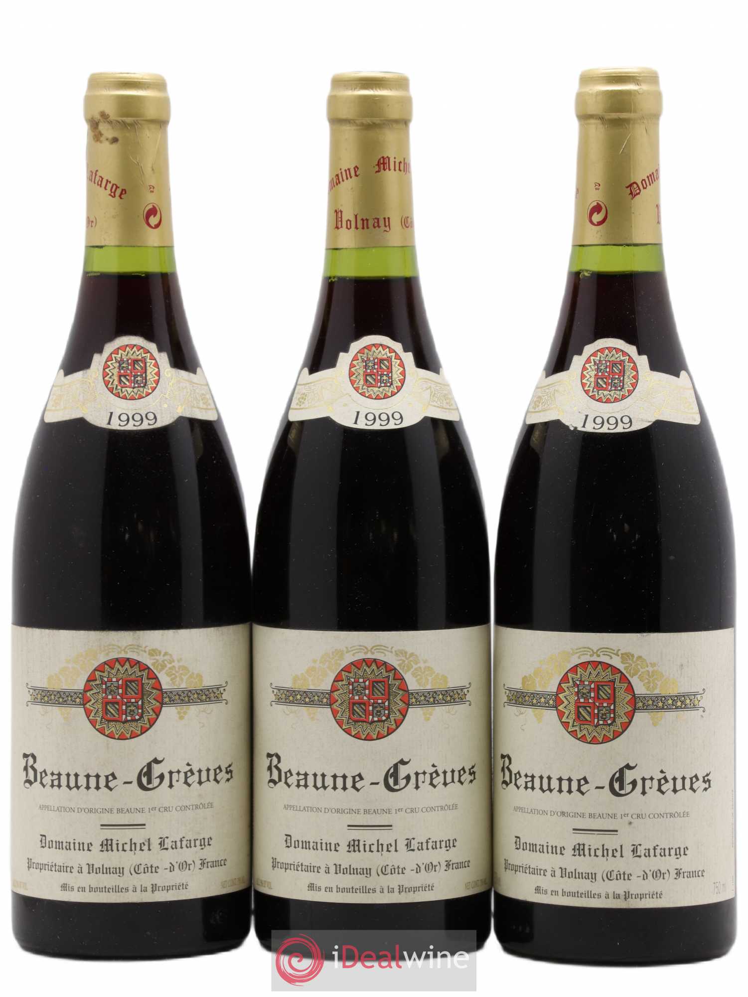 Beaune 1er Cru Grèves Lafarge (Domaine) 1999 - Lot de 3 bouteilles - 0