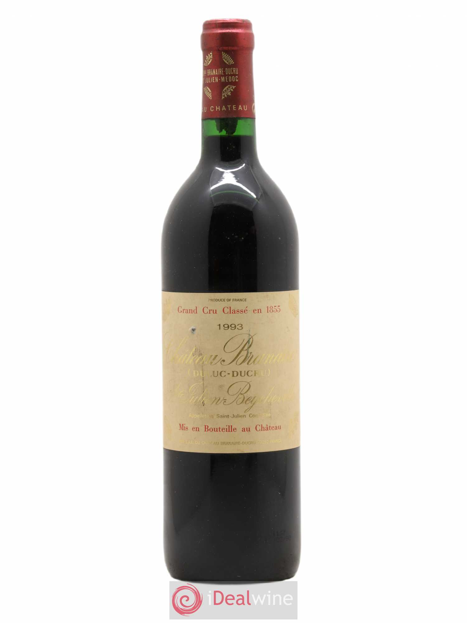 Château Branaire Ducru 4ème Grand Cru Classé 1993 - Lot de 1 bouteille - 0