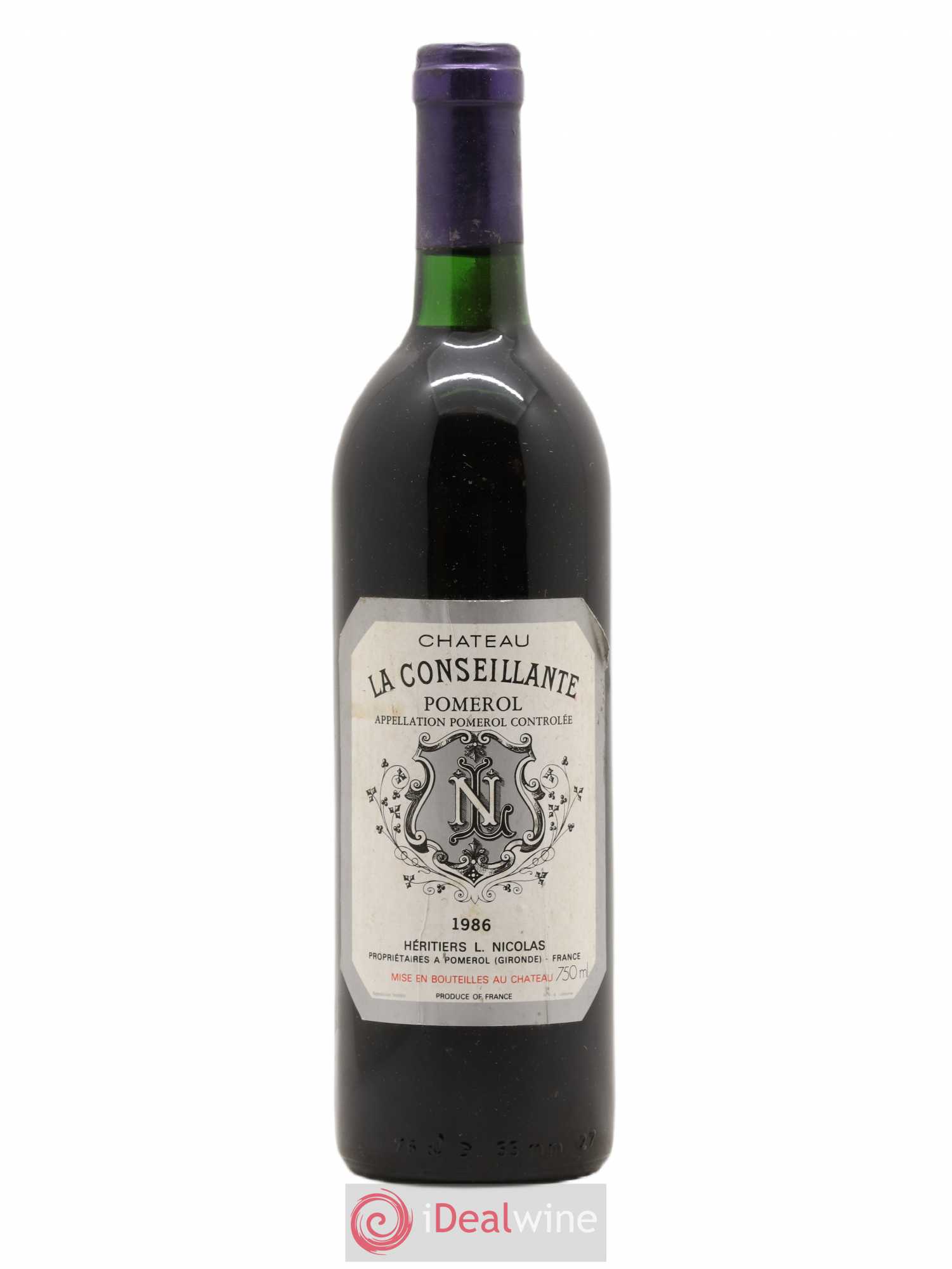 Château la Conseillante 1986 - Lot de 1 bouteille - 0