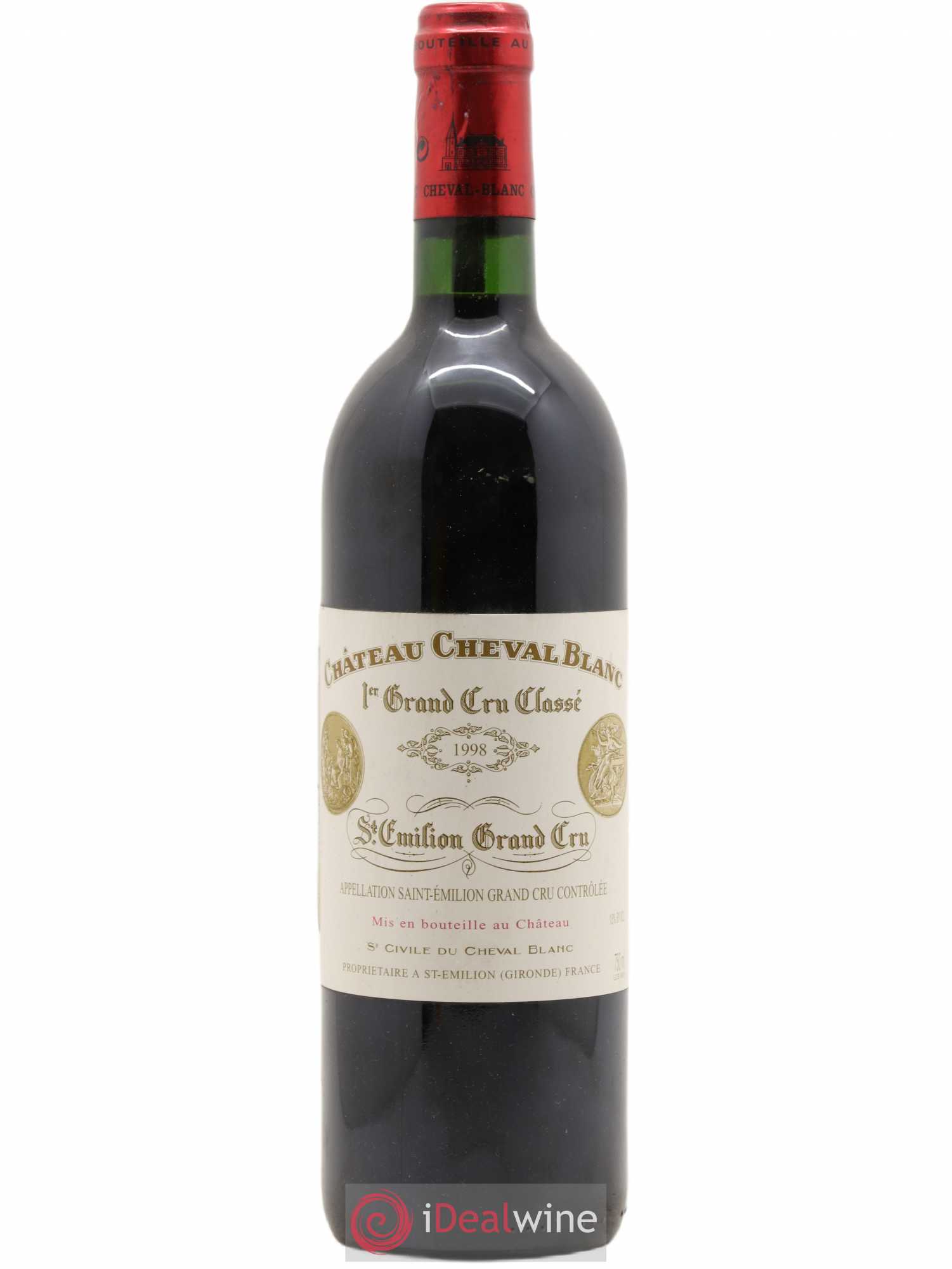 Château Cheval Blanc 1er Grand Cru Classé A 1998 - Lot de 1 bouteille - 0