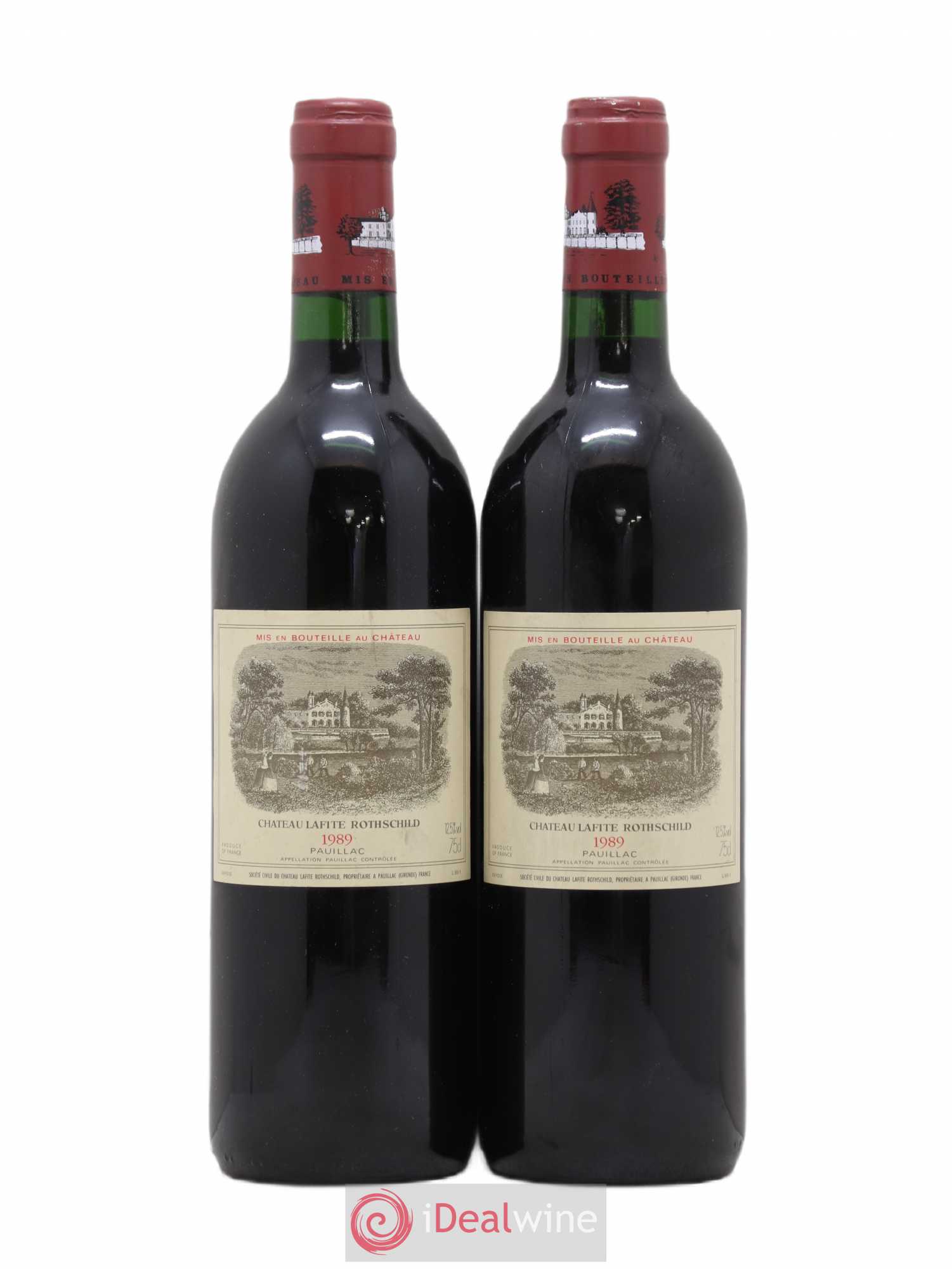 Château Lafite Rothschild 1er Grand Cru Classé 1989 - Lot de 2 bouteilles - 0