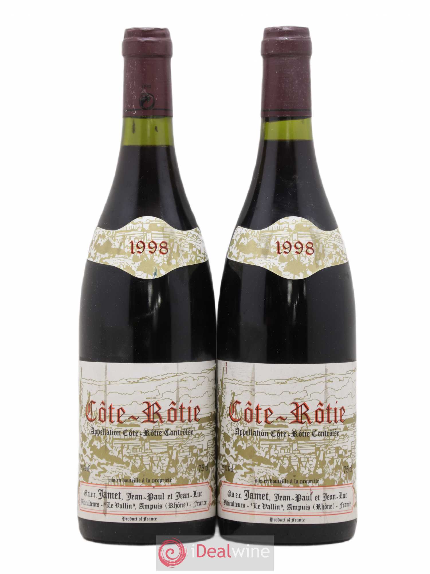Côte-Rôtie Jamet (Domaine) 1998 - Lot de 2 bouteilles - 0