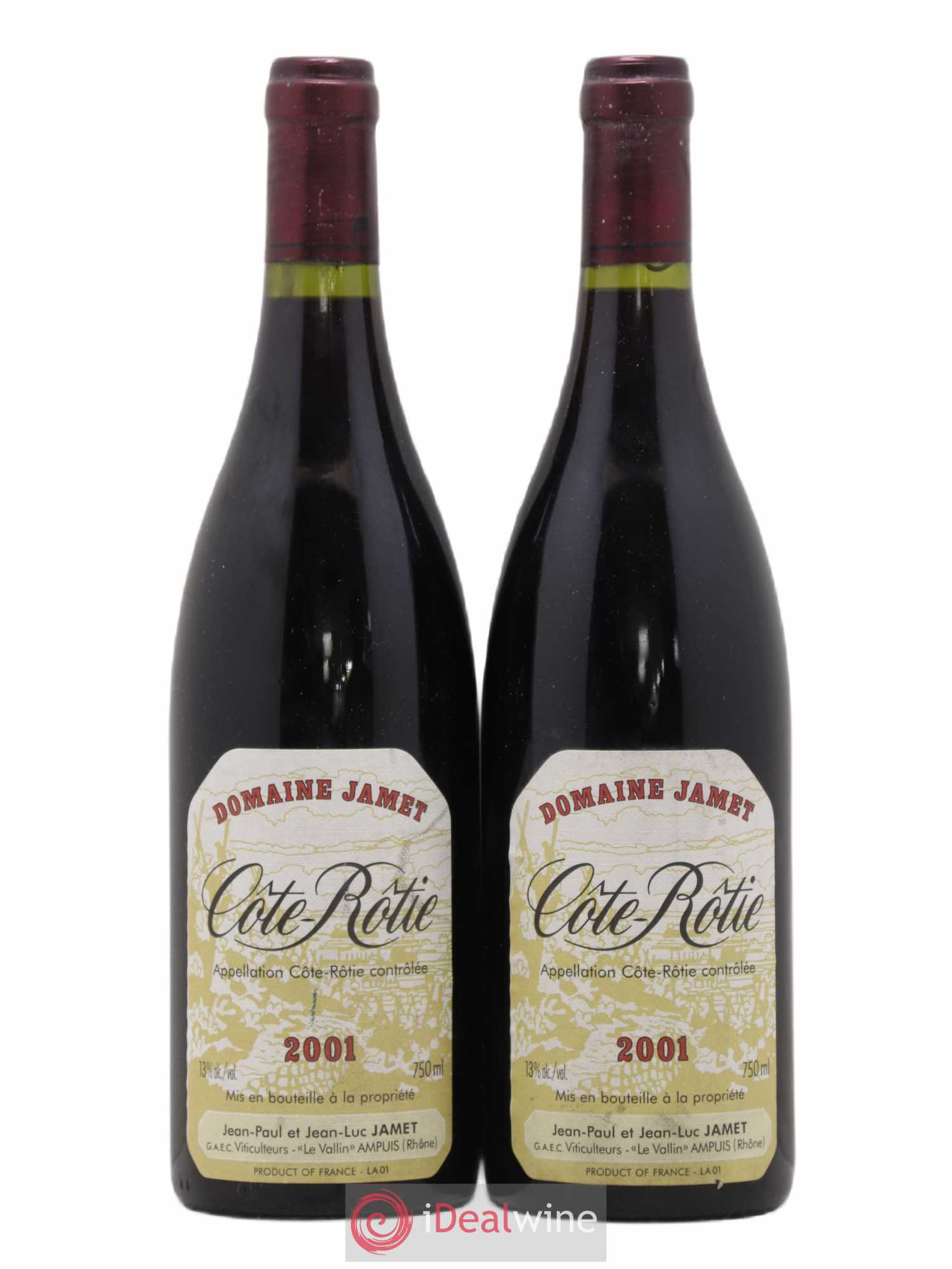 Côte-Rôtie Jamet (Domaine) 2001 - Lot de 2 bouteilles - 0