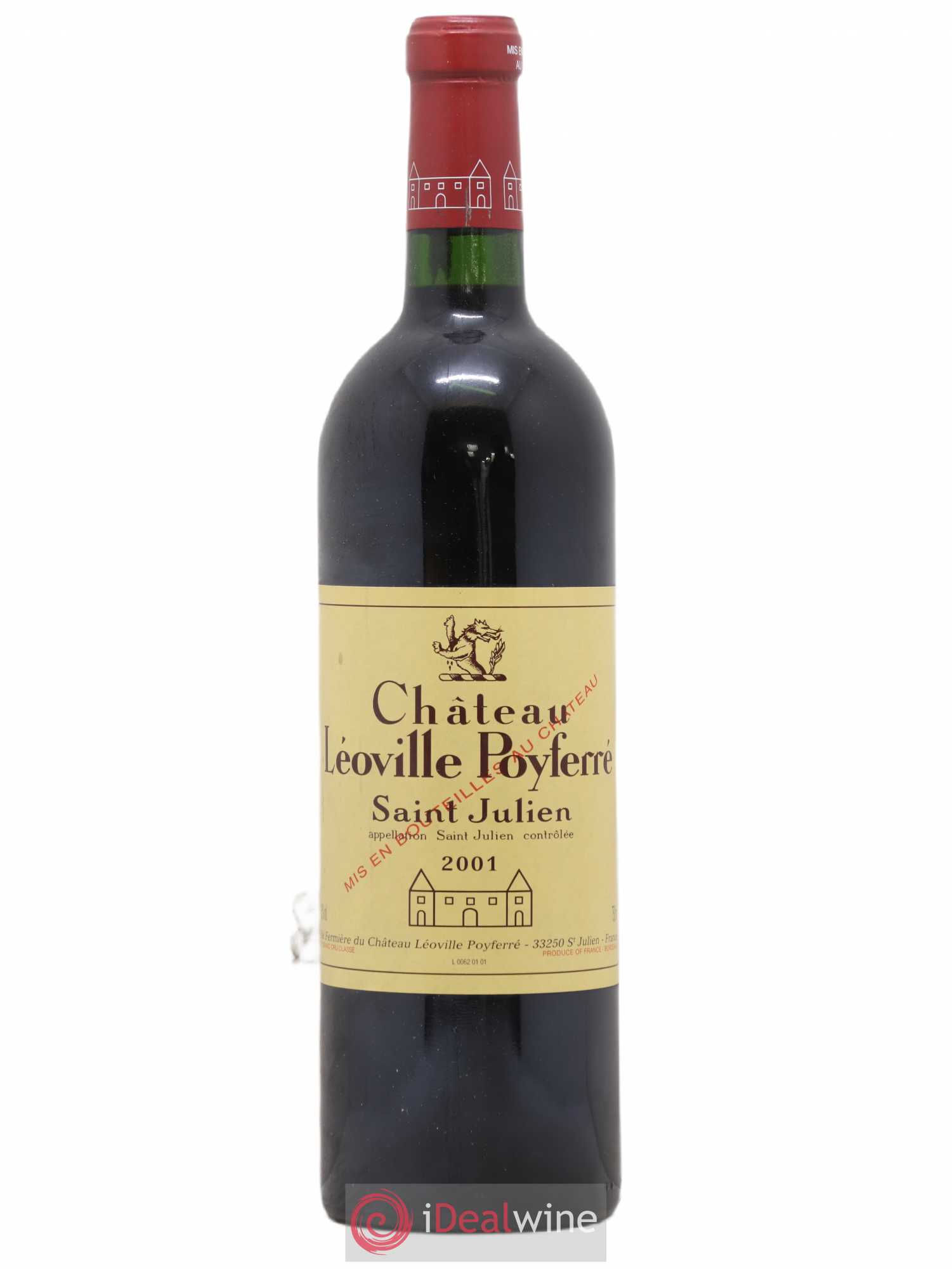 Château Léoville Poyferré 2ème Grand Cru Classé 2001 - Lot de 1 bouteille - 0