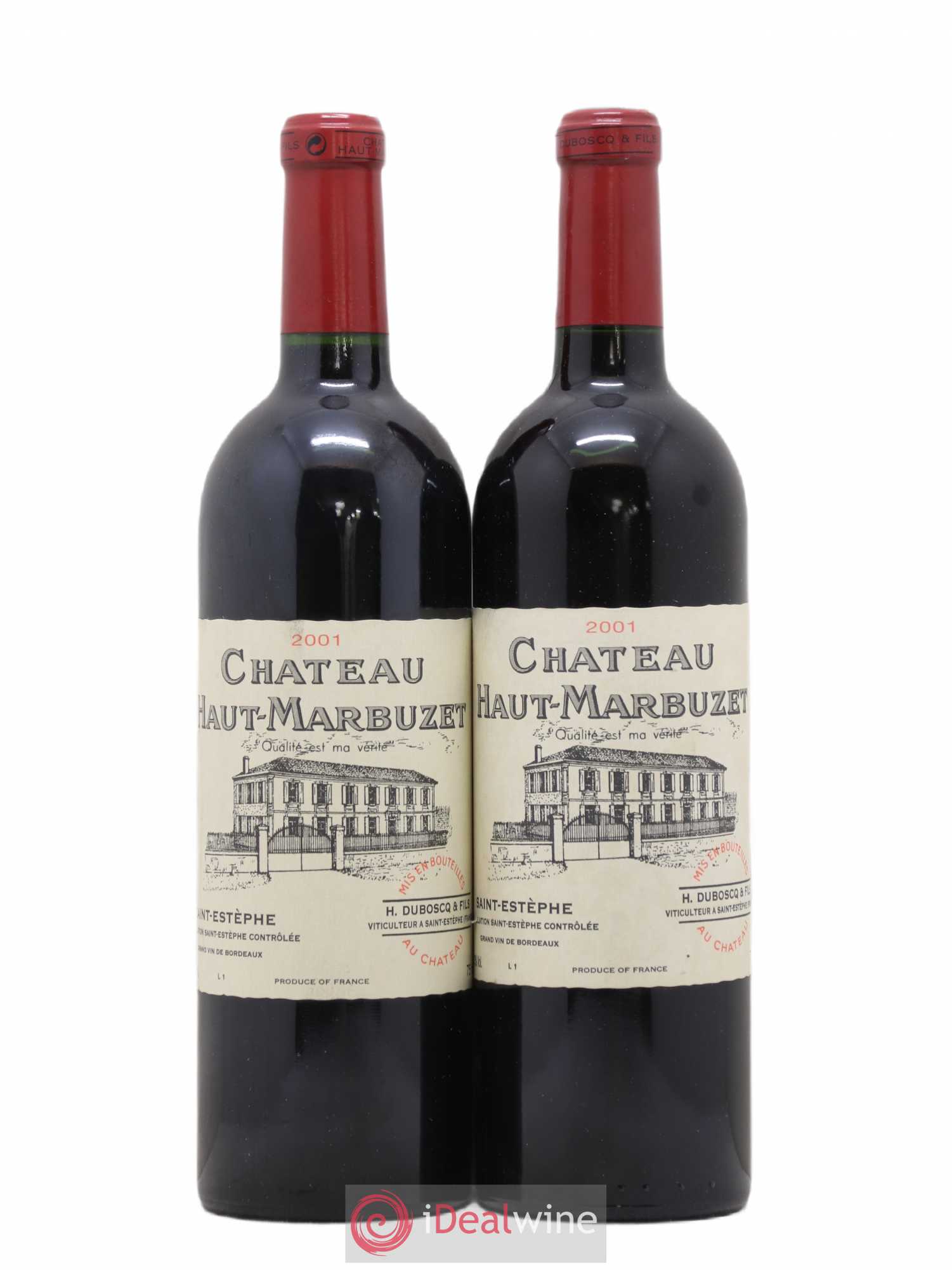 Château Haut Marbuzet 2001 - Lot de 2 bouteilles - 0