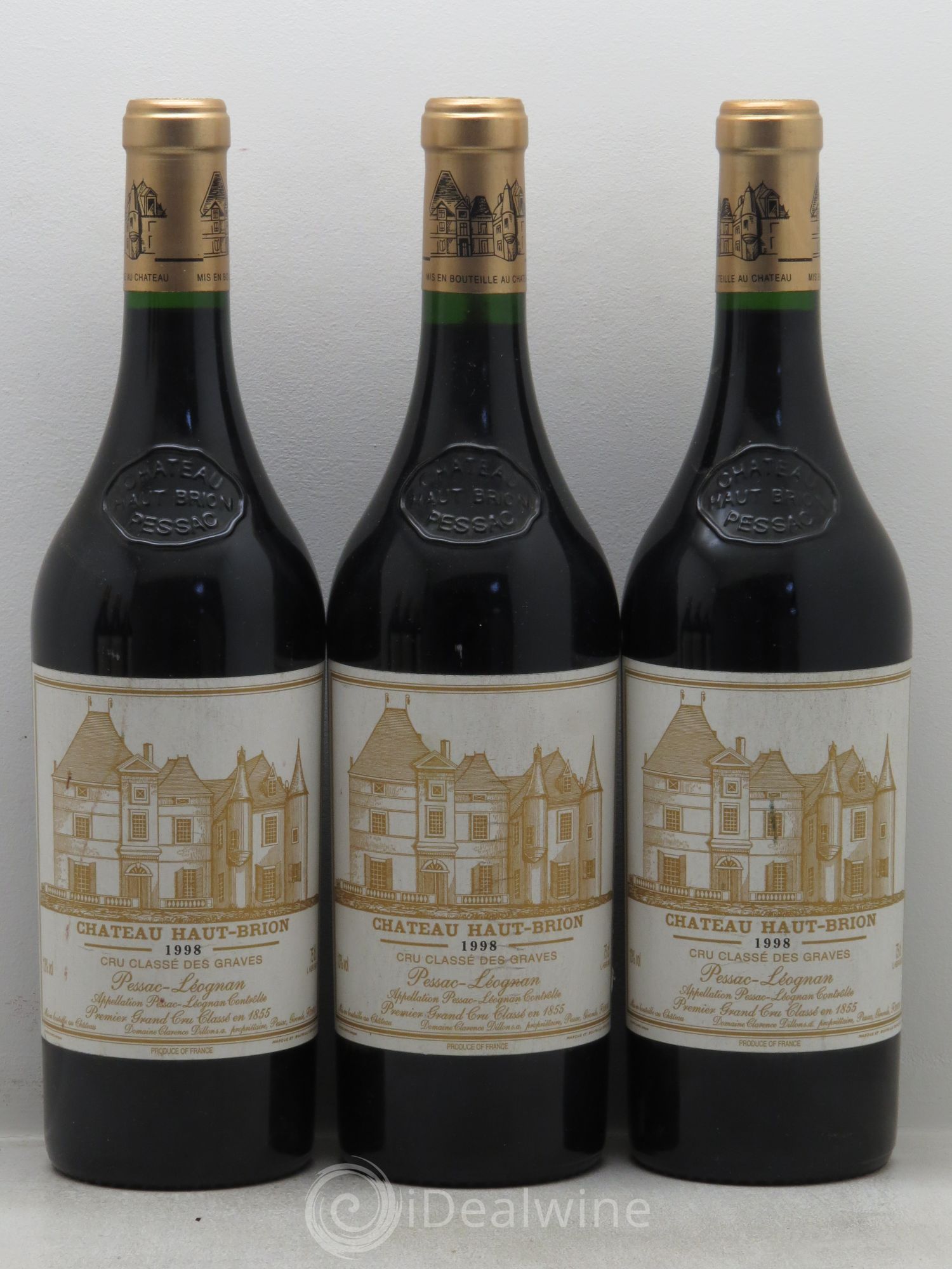Château Haut Brion 1er Grand Cru Classé 1998 - Lot de 6 bouteilles - 1