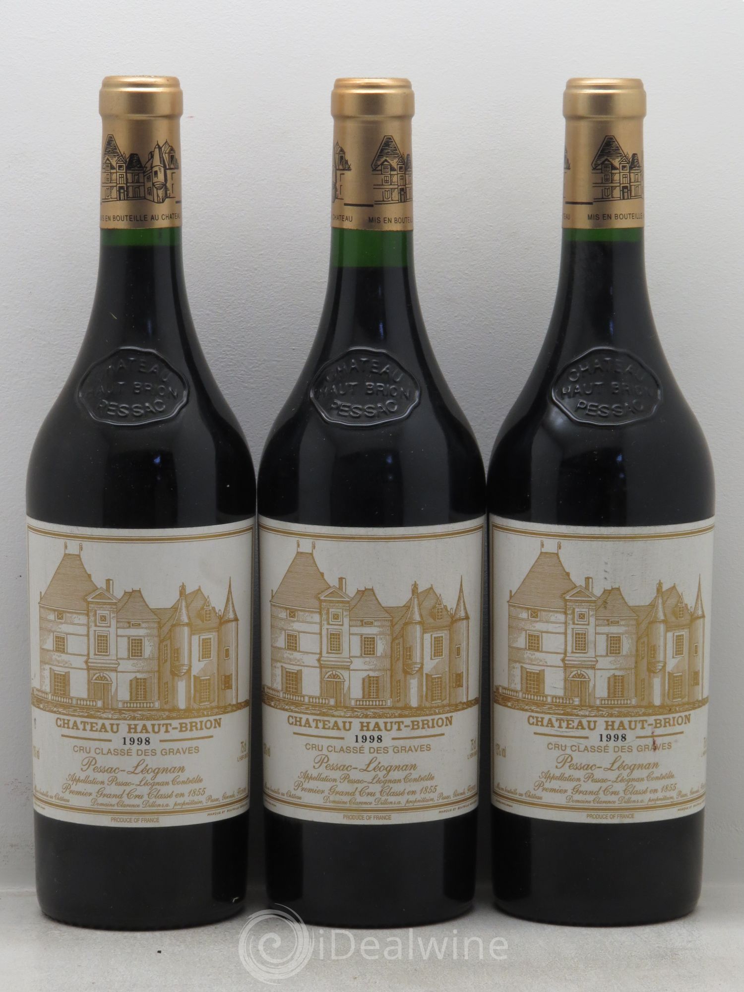 Château Haut Brion 1er Grand Cru Classé 1998 - Lot de 6 bouteilles - 2