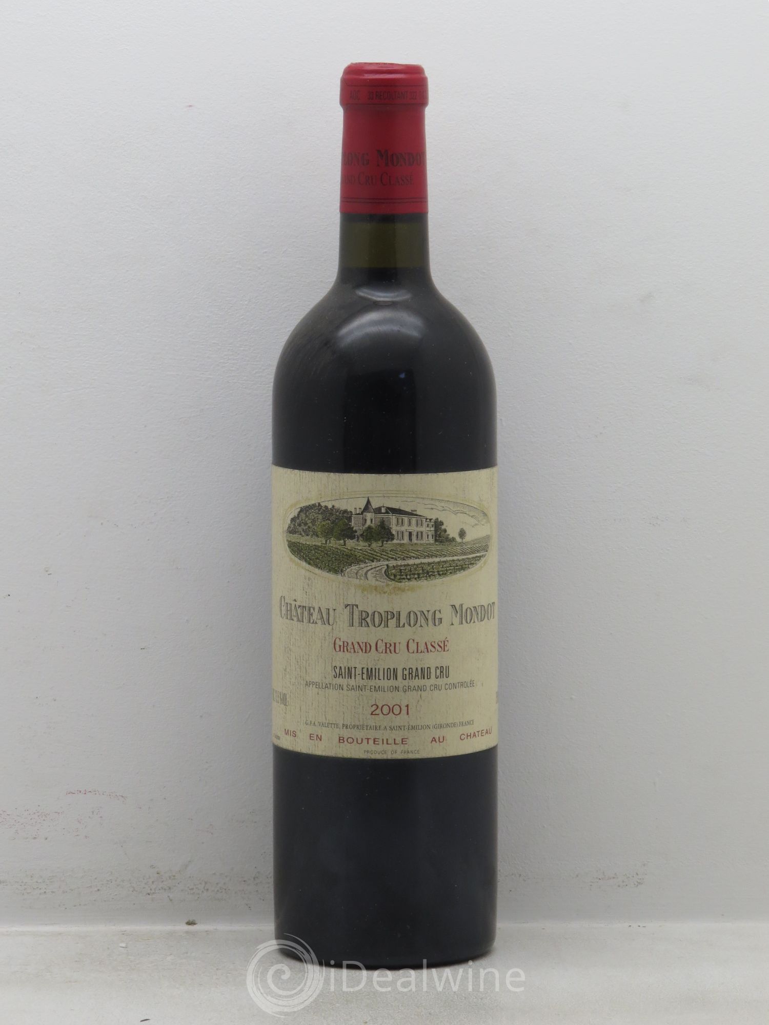 Château Troplong Mondot 1er Grand Cru Classé B 2001 - Lot de 6 bouteilles - 0