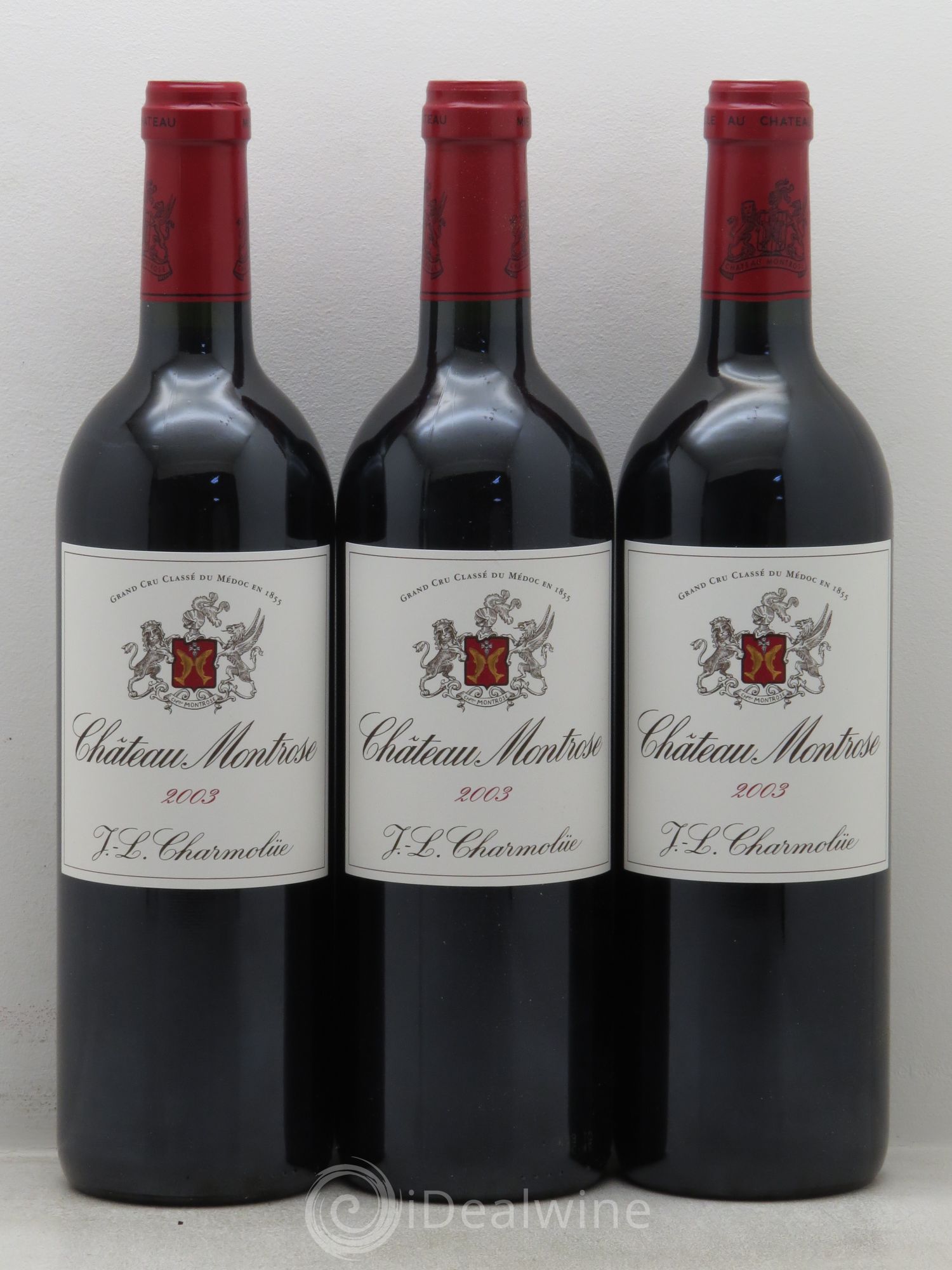 Château Montrose 2ème Grand Cru Classé 2003 - Lot de 3 bouteilles - 0