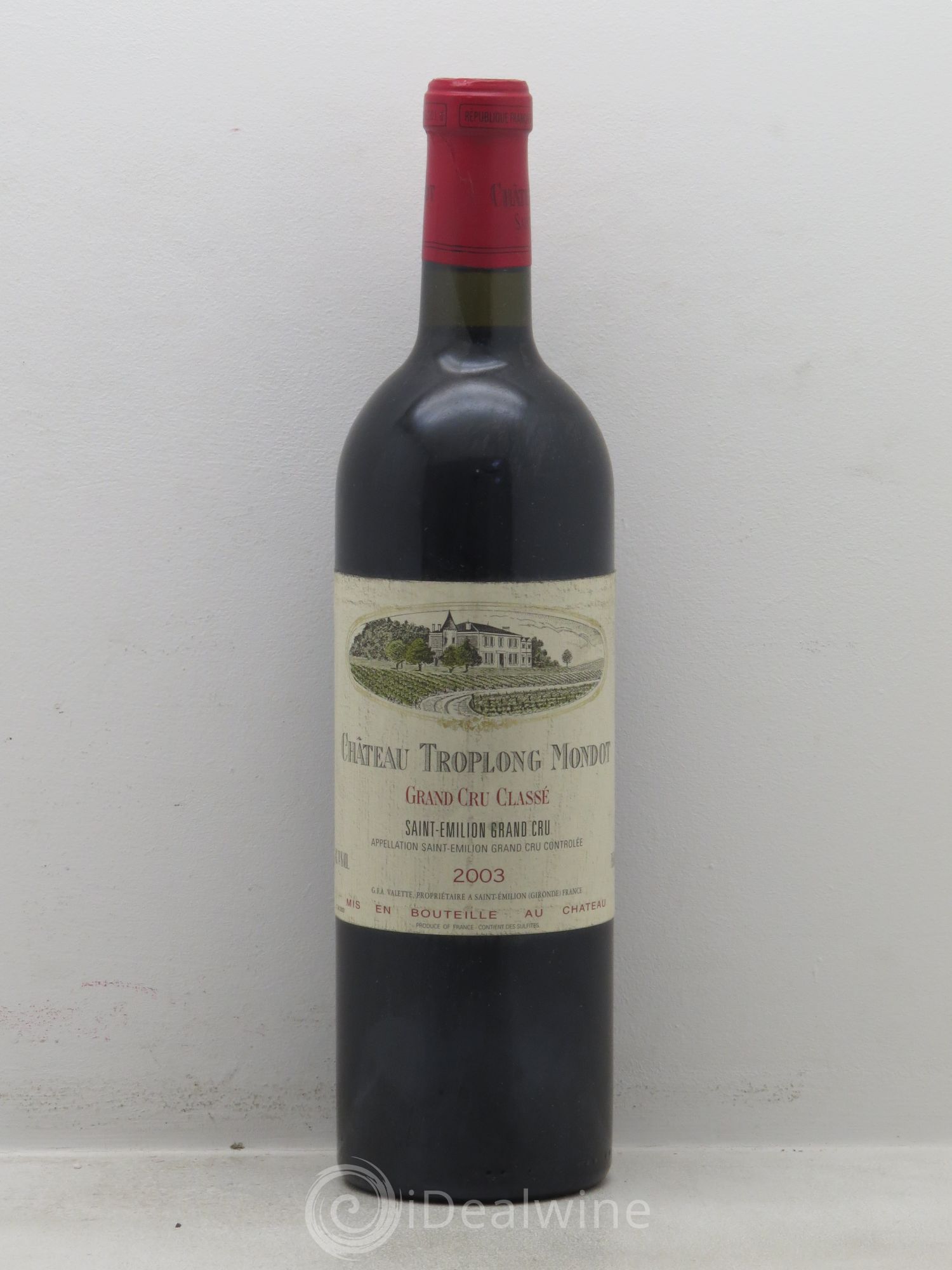 Château Troplong Mondot 1er Grand Cru Classé B 2003 - Lot de 6 bouteilles - 0