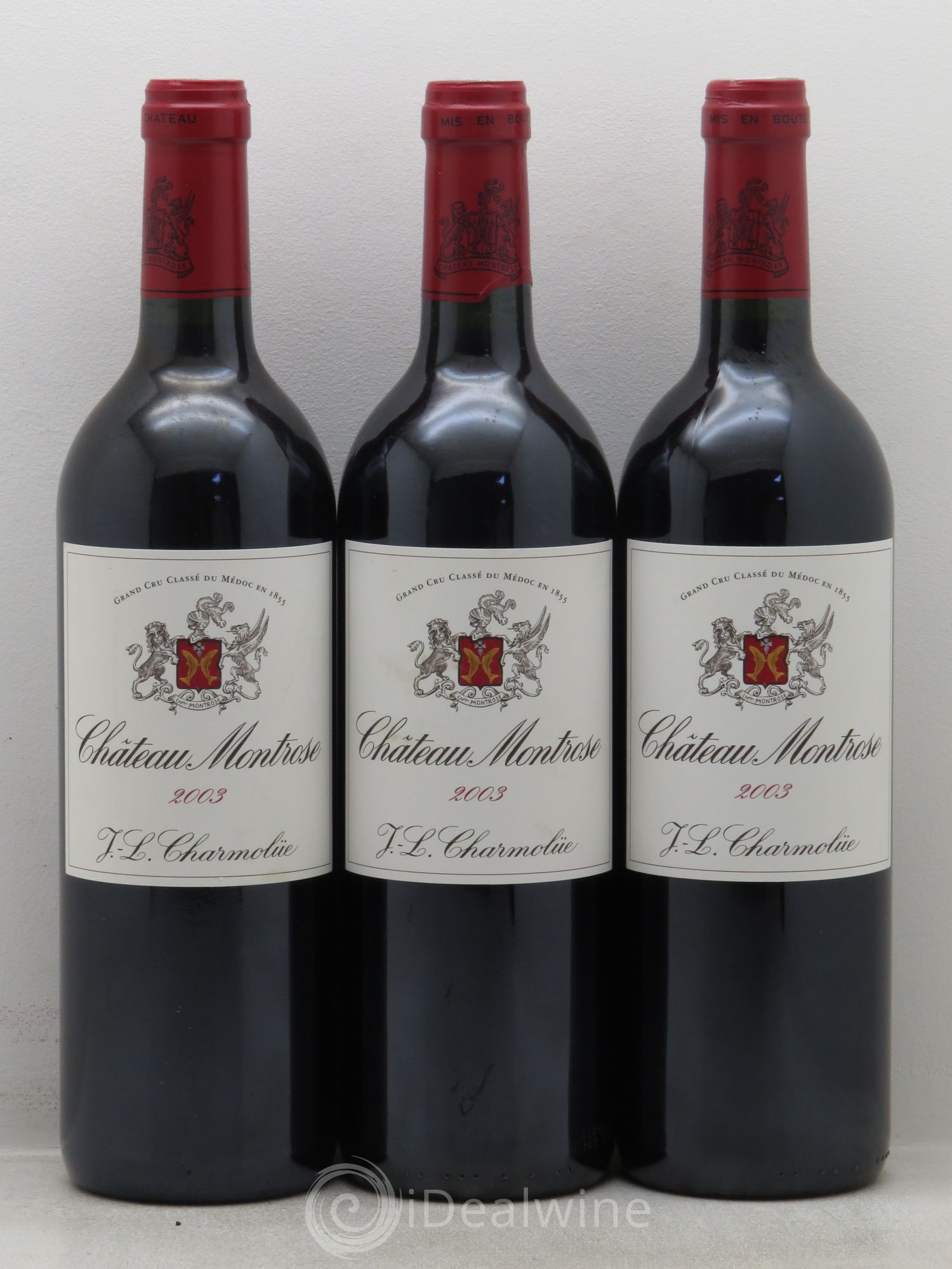 Château Montrose 2ème Grand Cru Classé 2003 - Lot de 3 bouteilles - 0