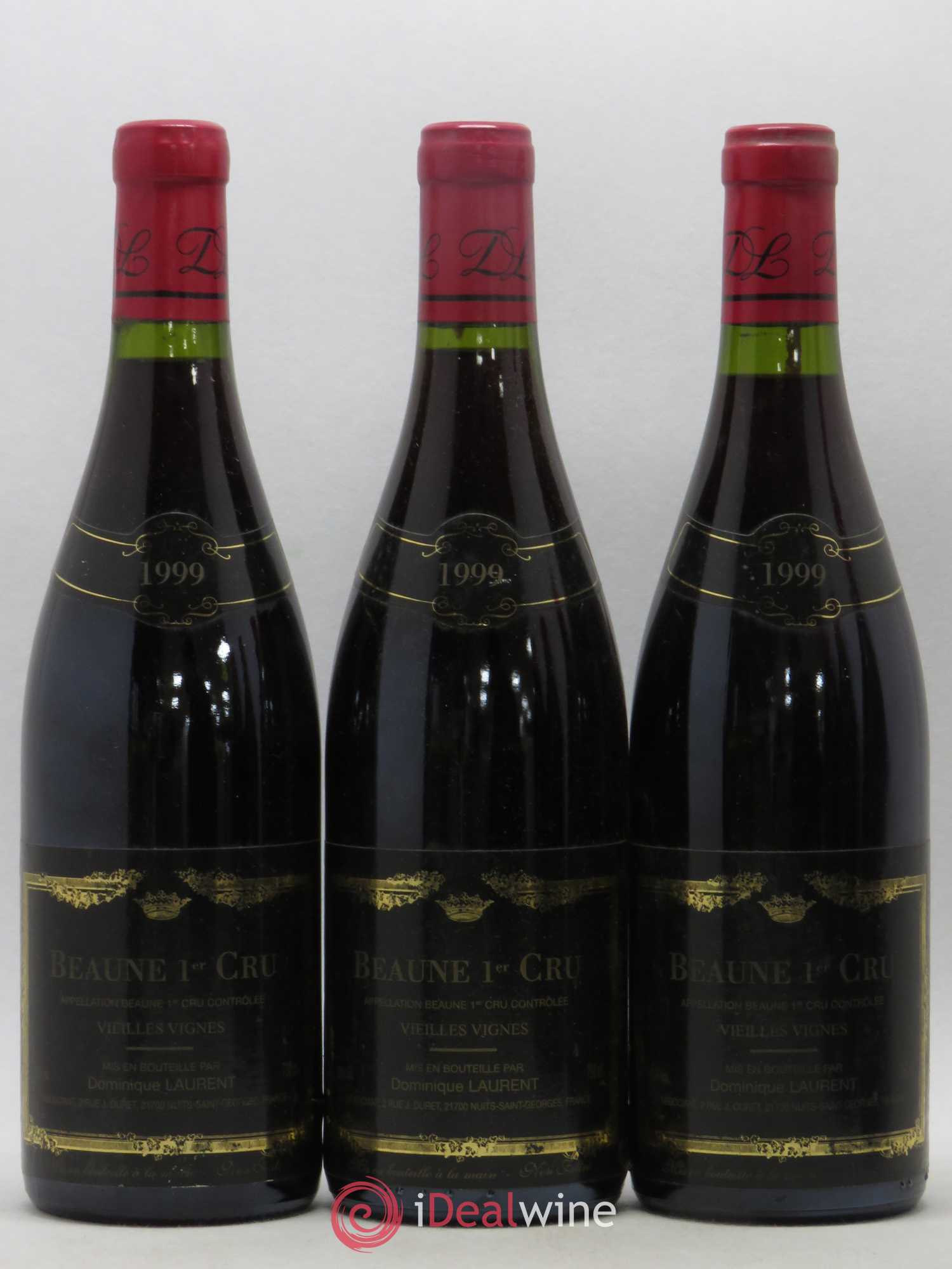 Beaune 1er Cru Vieilles Vignes Dominique Laurent 1999 - Lotto di 6 bottiglie - 1