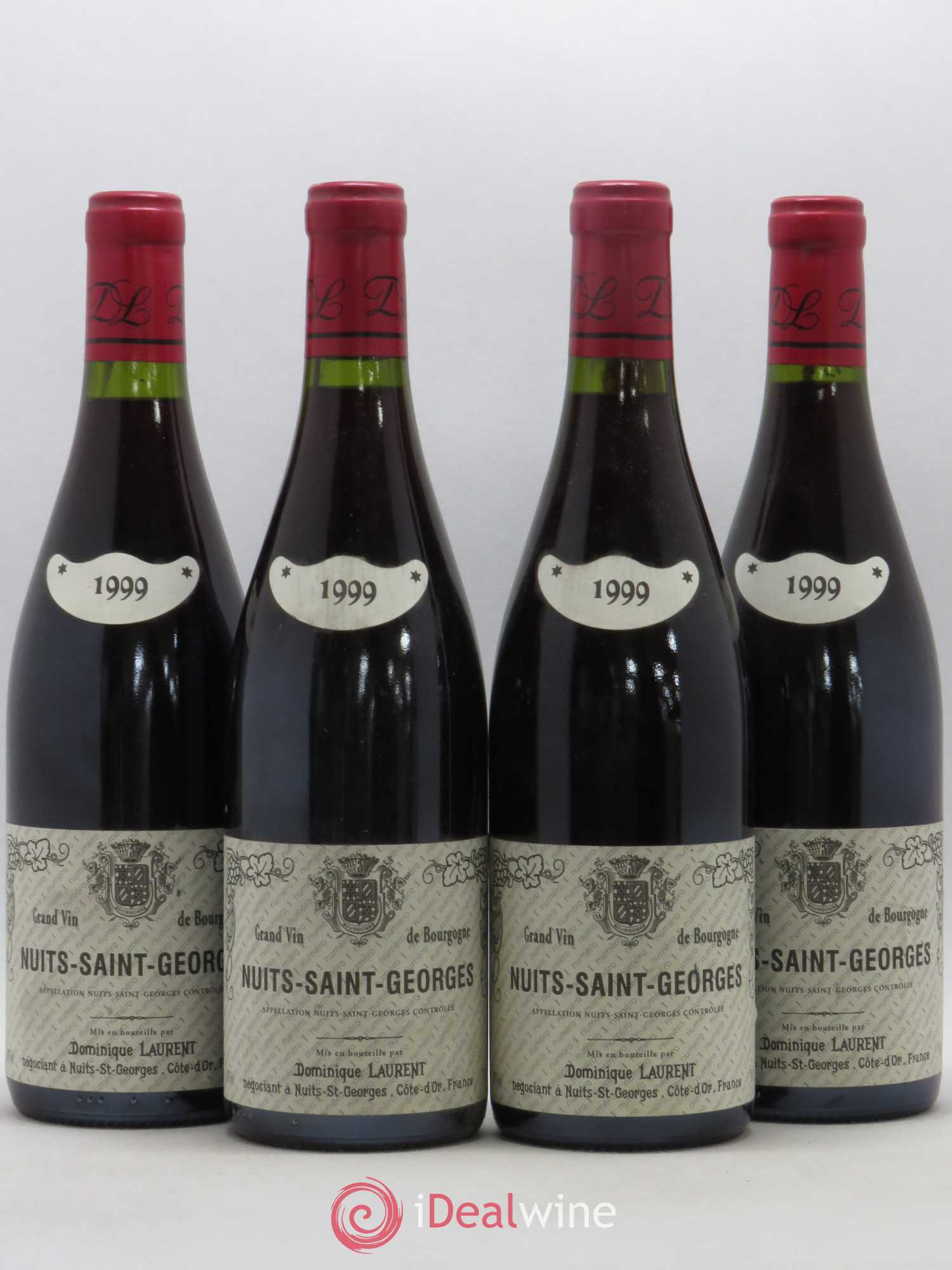 Nuits-Saint-Georges Dominique Laurent Numéro 1 1999 - Lot de 4 bouteilles - 0