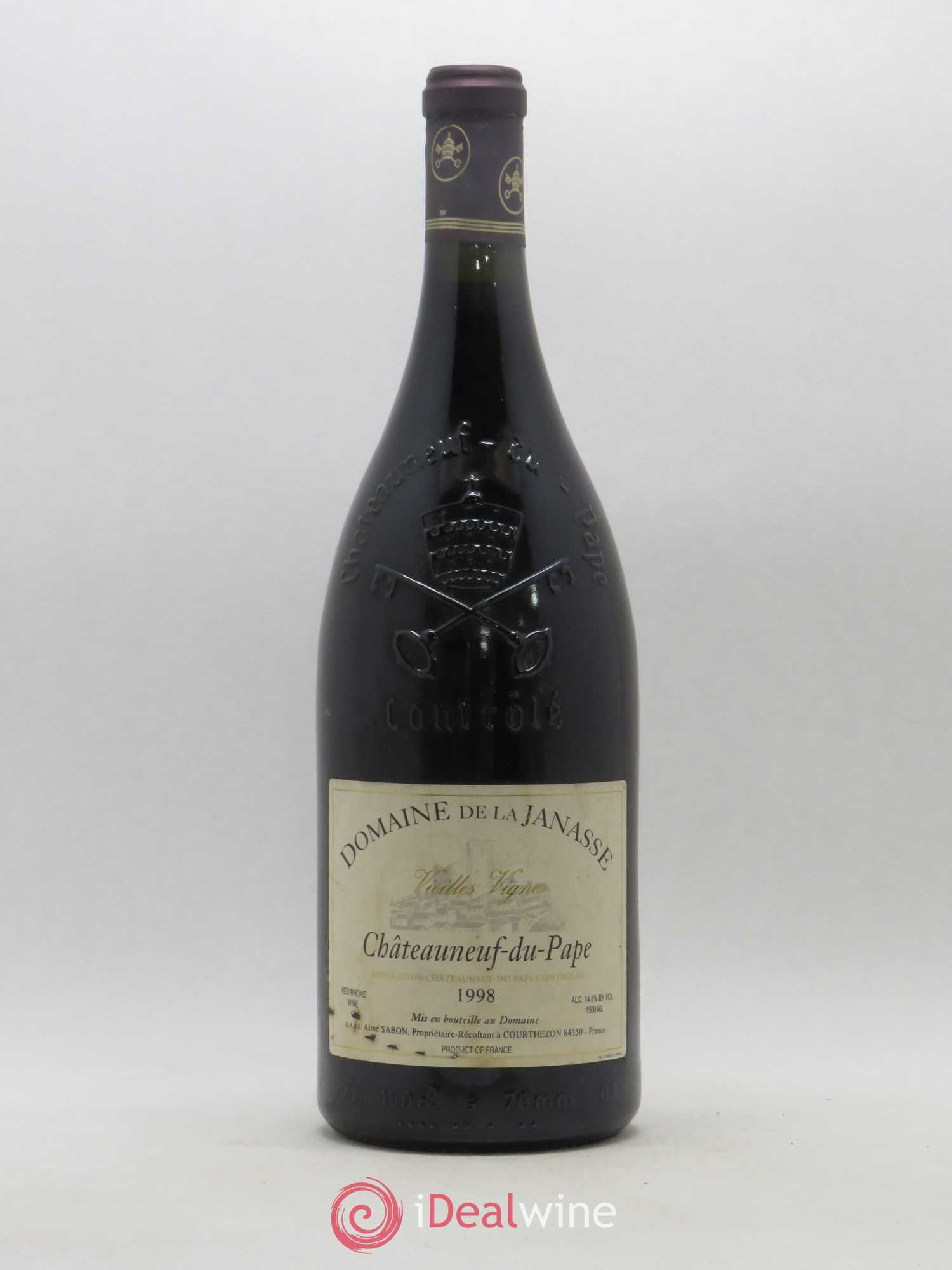 Châteauneuf-du-Pape Cuvée Vieilles Vignes La Janasse (Domaine de) 1998 - Lot de 1 magnum - 0