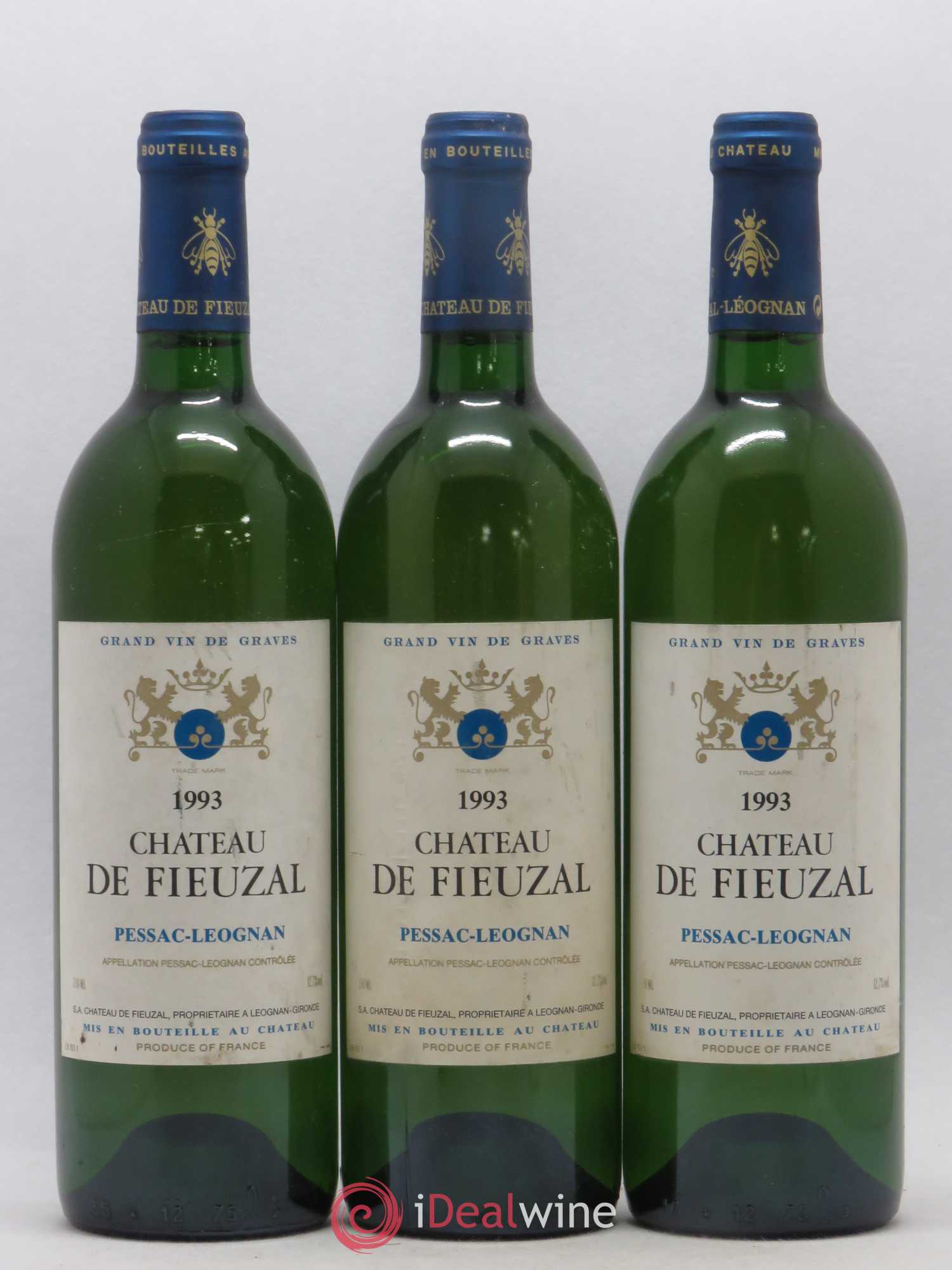 Château de Fieuzal 1993 - Lot de 3 bouteilles - 0