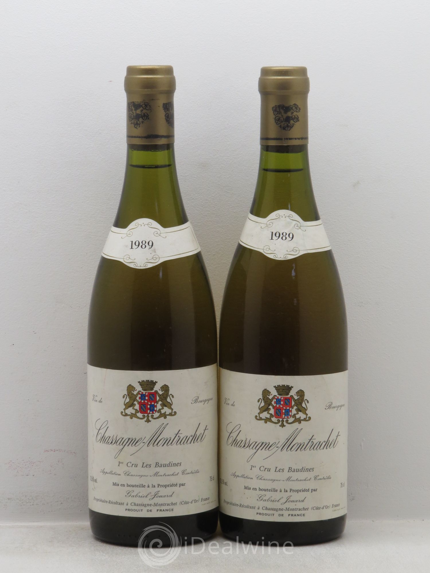 Chassagne-Montrachet 1er Cru Baudines Gabriel Jouard 1989 - Posten von 2 Flaschen - 0