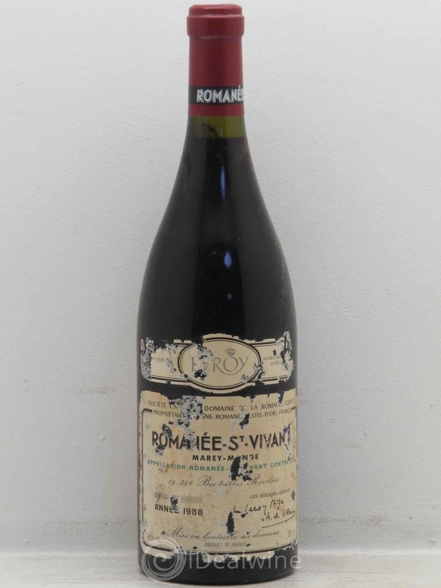 Romanée-Saint-Vivant Grand Cru Domaine de la Romanée-Conti 1988 - Lot de 1 bouteille - 0