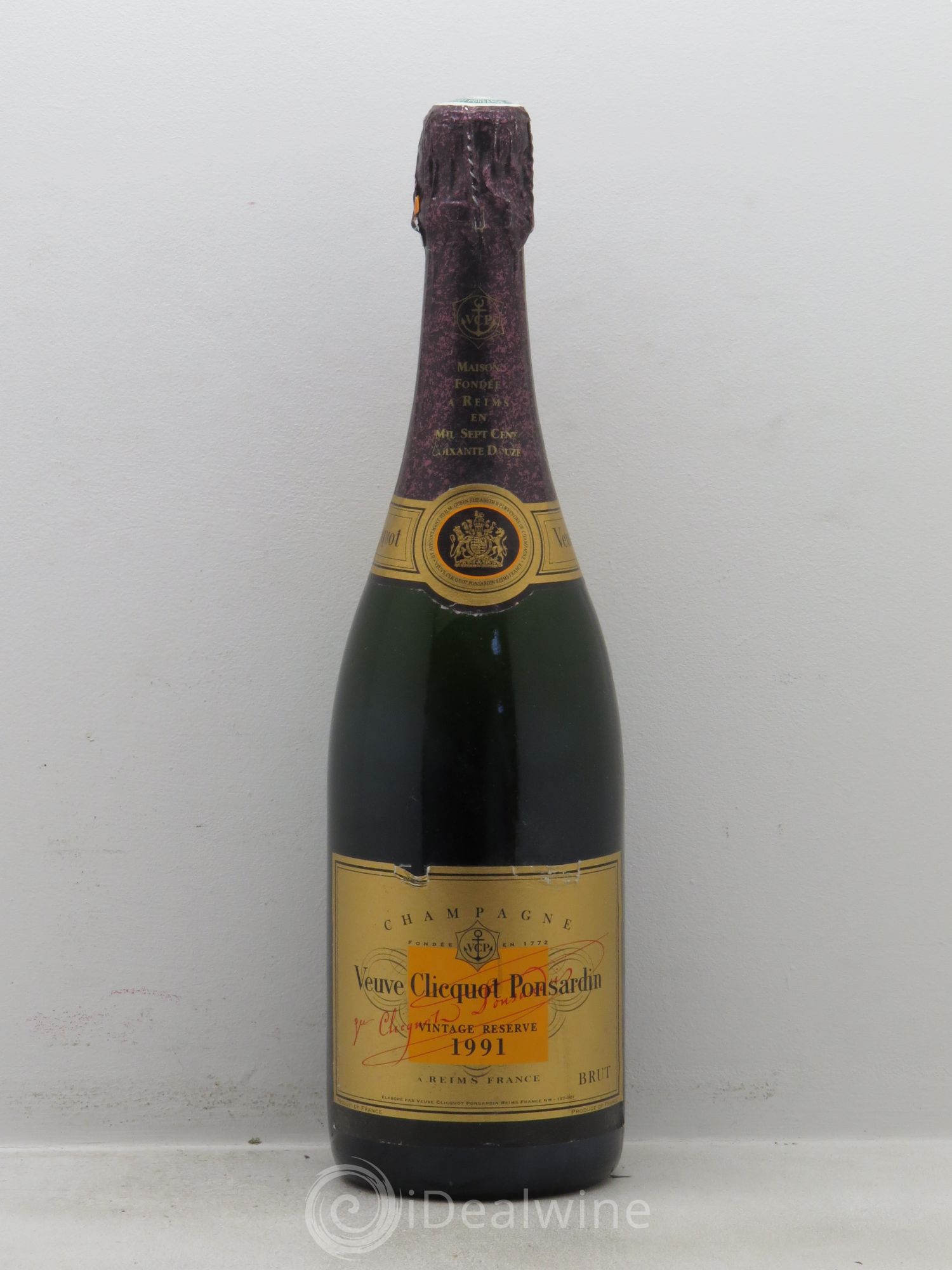 Vintage Veuve Clicquot 1991 - Lot de 1 bouteille - 0