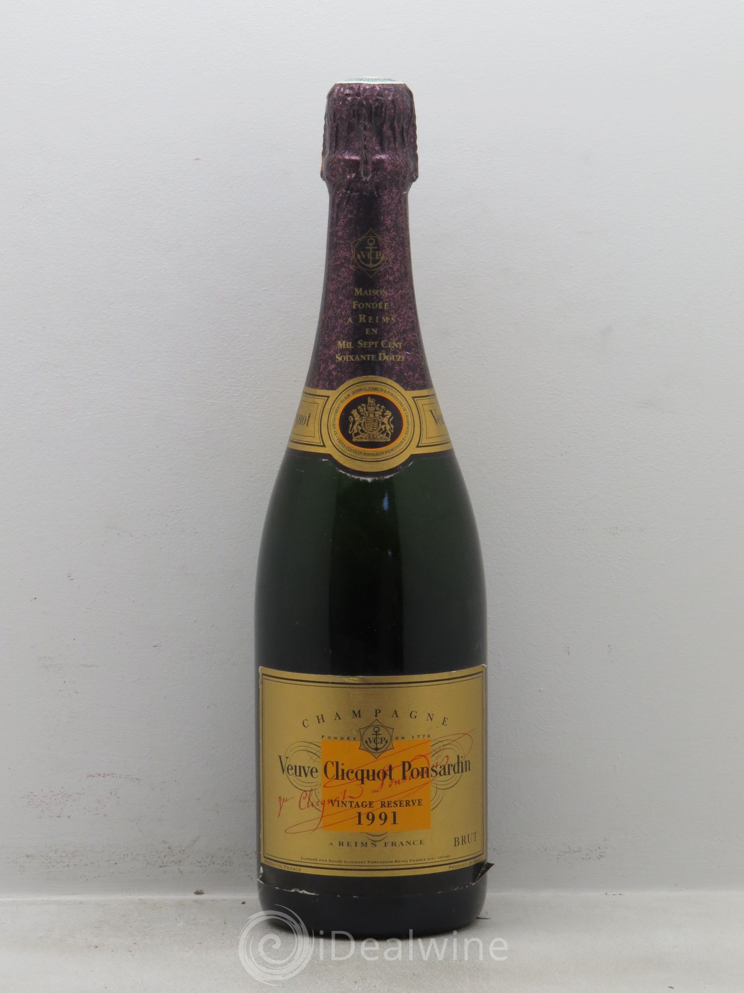 Vintage Veuve Clicquot 1991 - Lot de 1 bouteille - 0