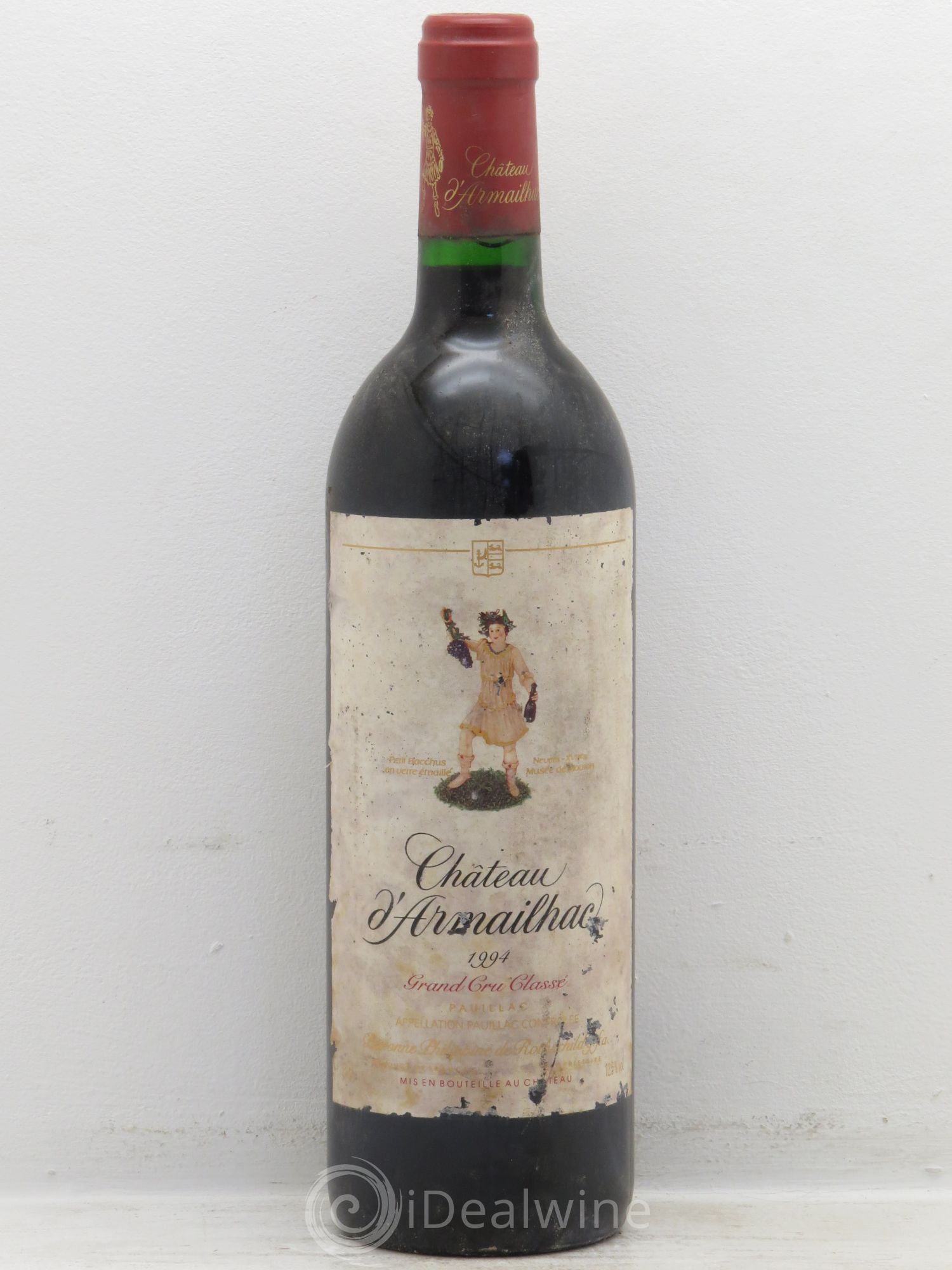 Château d' Armailhac - Mouton Baron(ne) Philippe 5ème Grand Cru Classé 1994 - Lot de 1 bouteille - 0